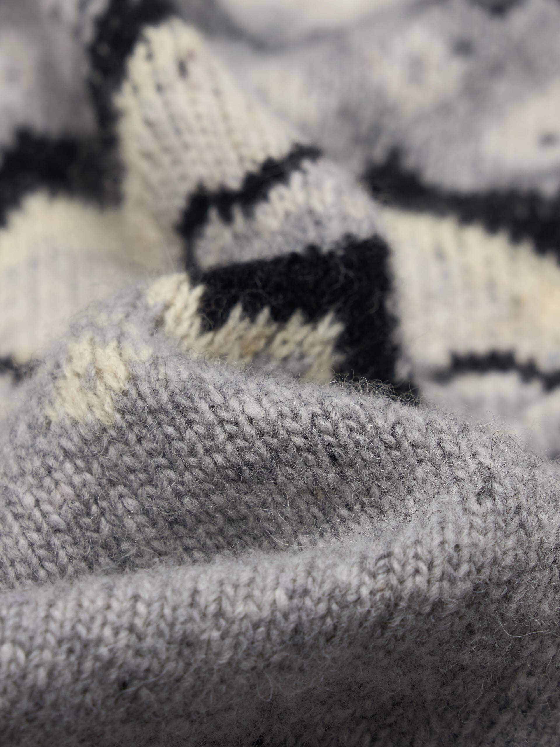 Wool Blend Fair Isle Cardigan