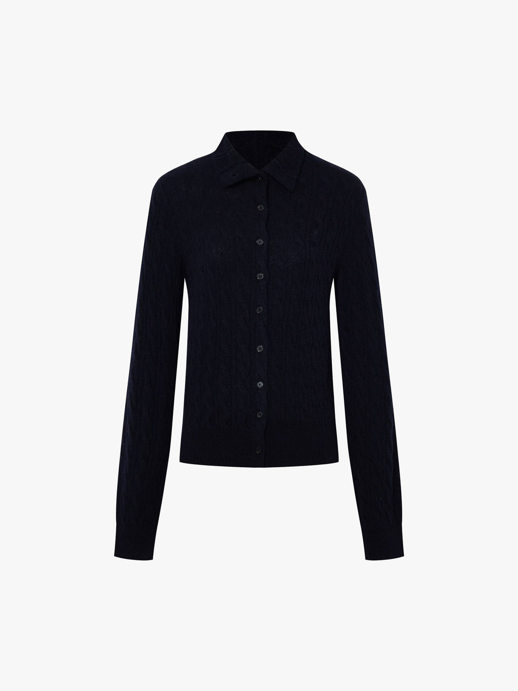 Button Closure Fitted Cardigan