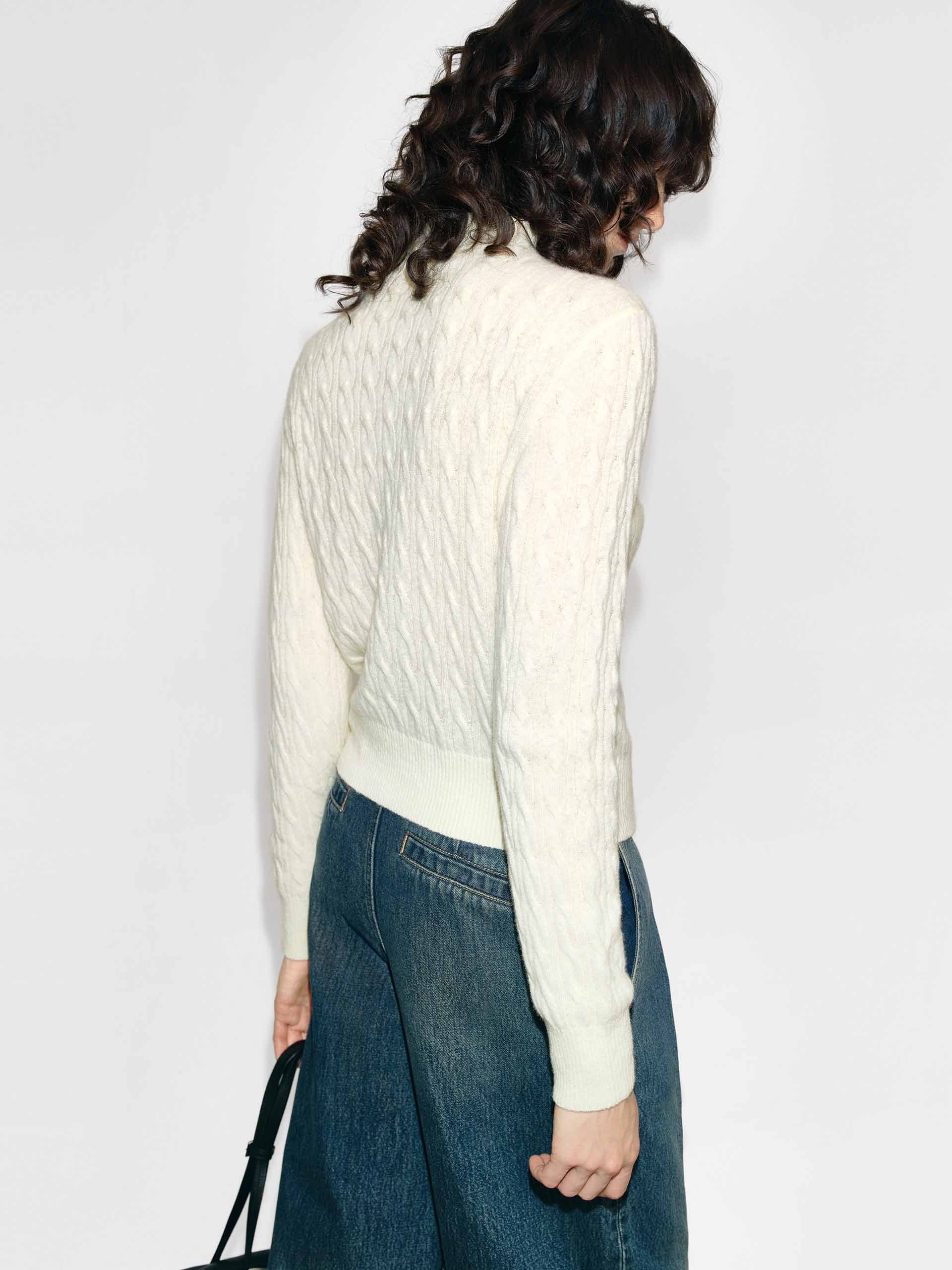 Button Closure Fitted Cardigan