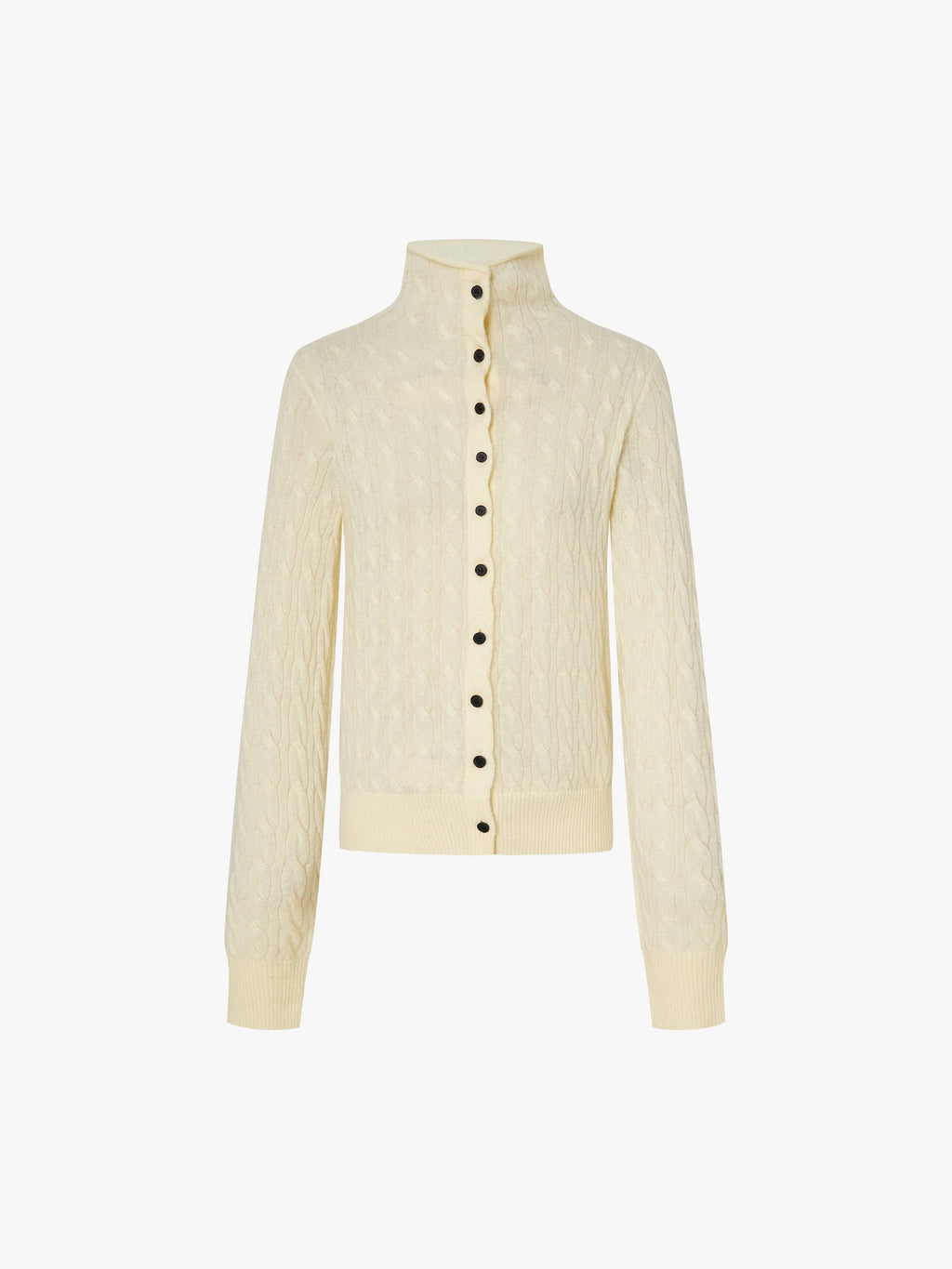 Button Closure Fitted Cardigan
