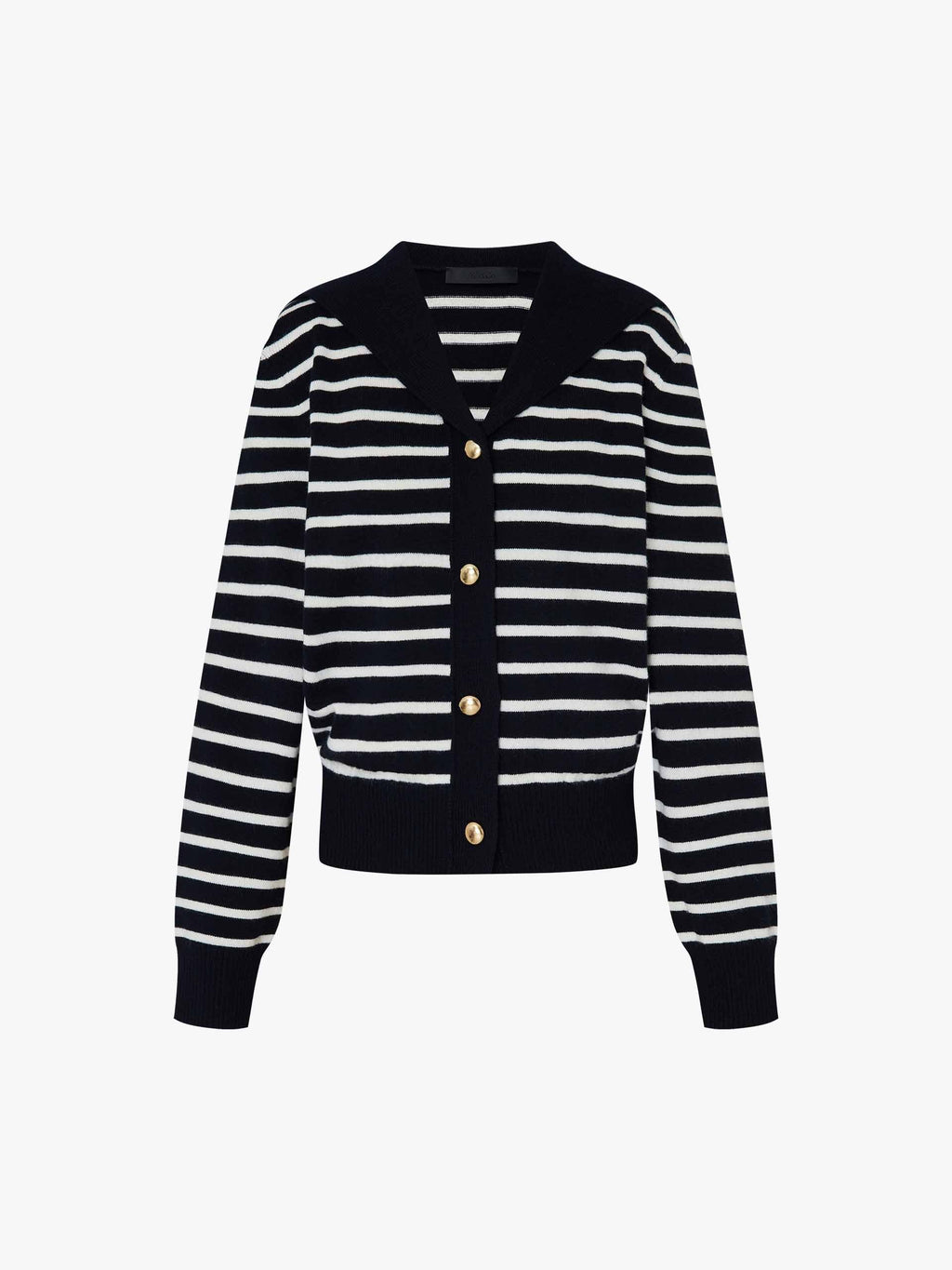 Wool Blend Striped Cardigan