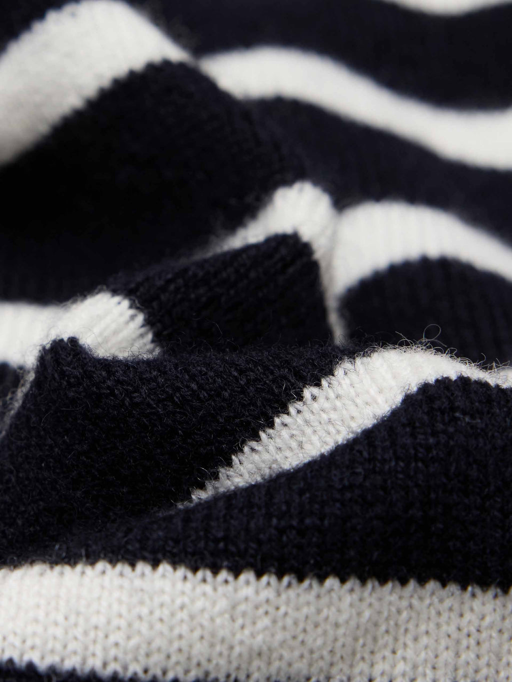 Wool Blend Striped Cardigan