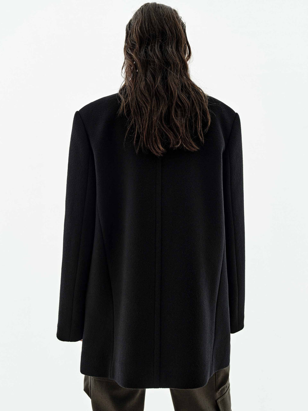 Lapel Collar Wool Coat
