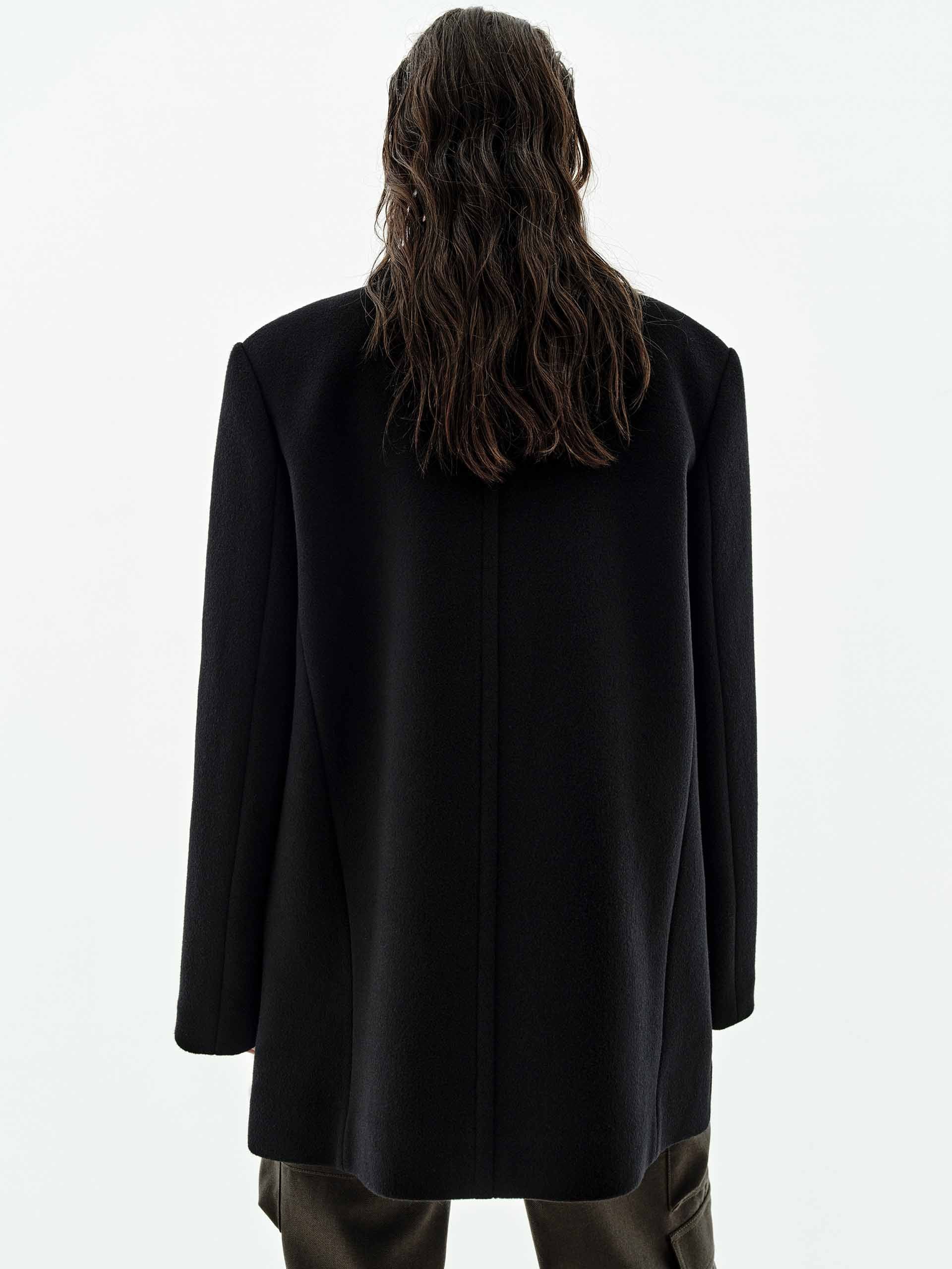 Lapel Collar Wool Coat
