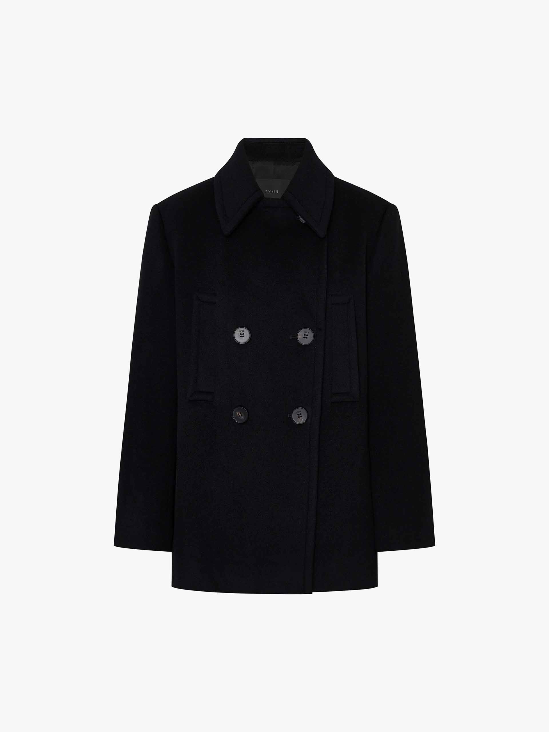 Lapel Collar Wool Coat