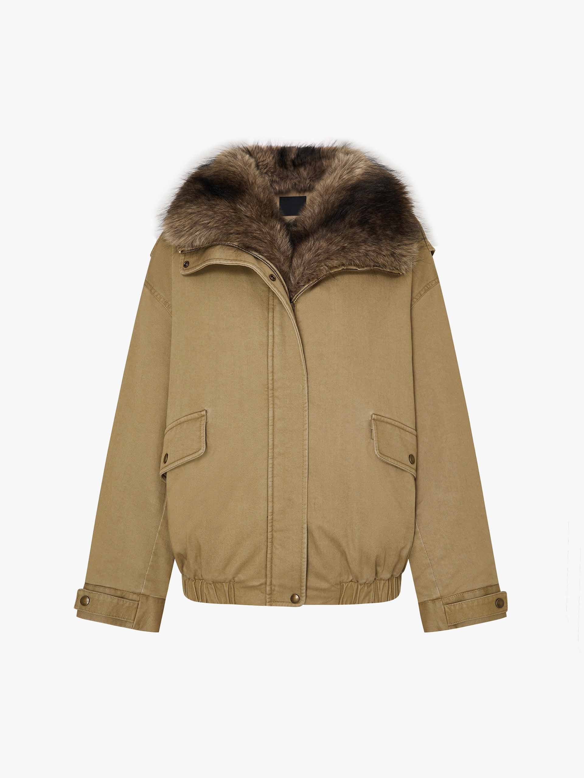 Fur Collar Cotton Coat
