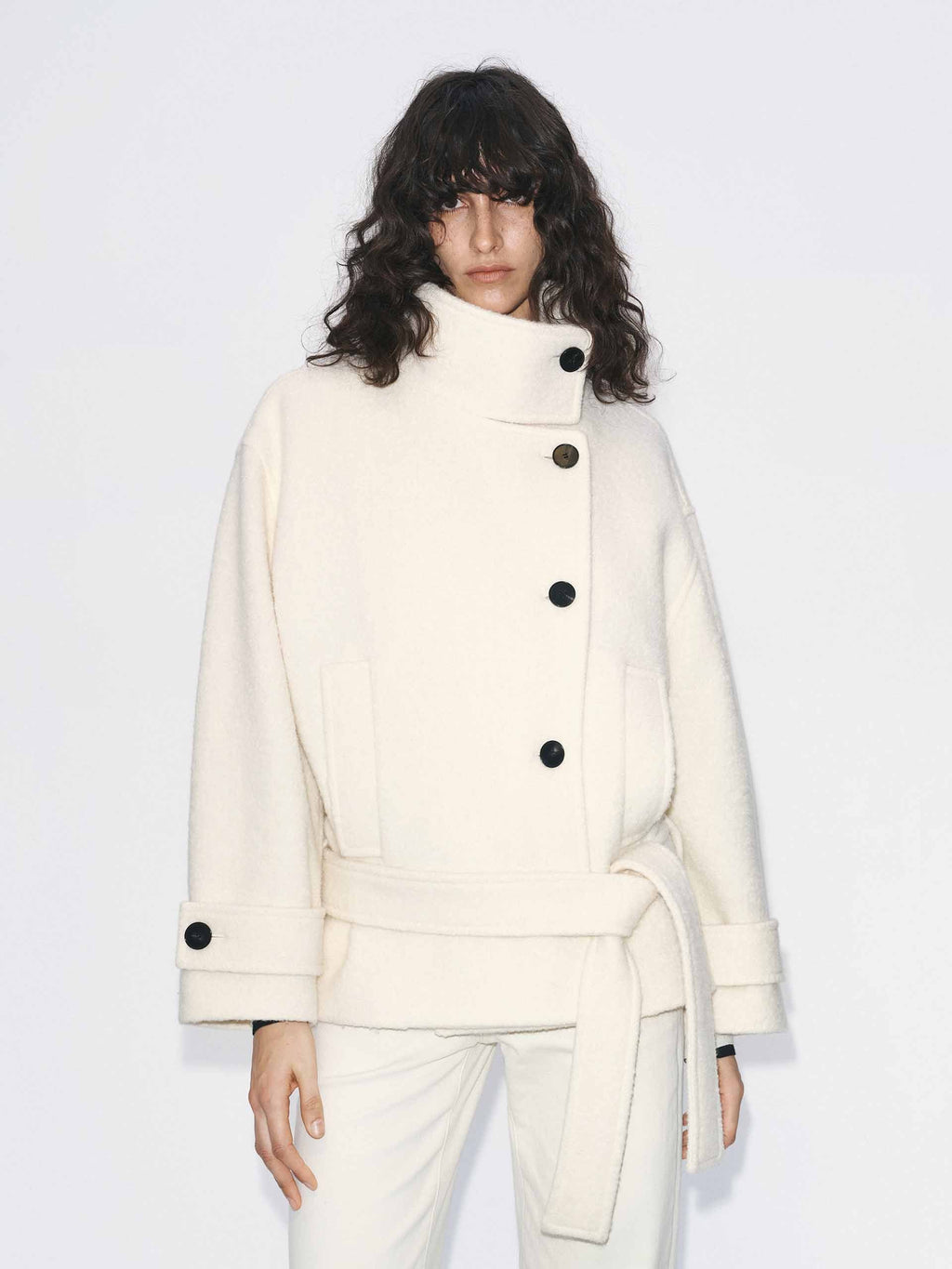 Merino Wool Belt Coat