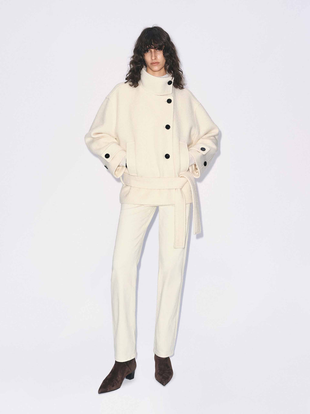 Merino Wool Belt Coat