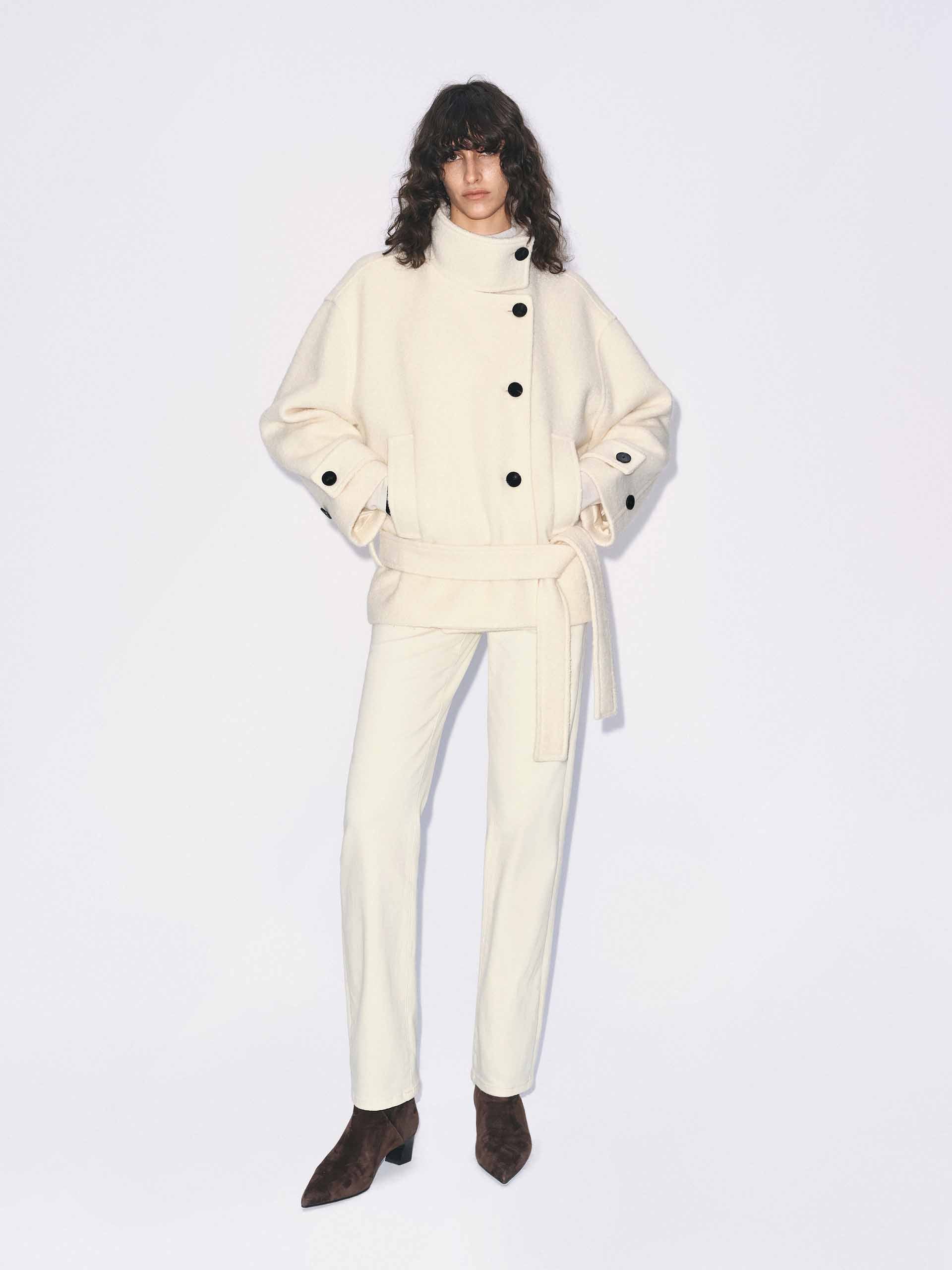 Merino Wool Belt Coat