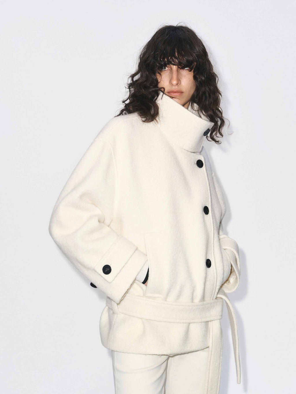 Merino Wool Belt Coat