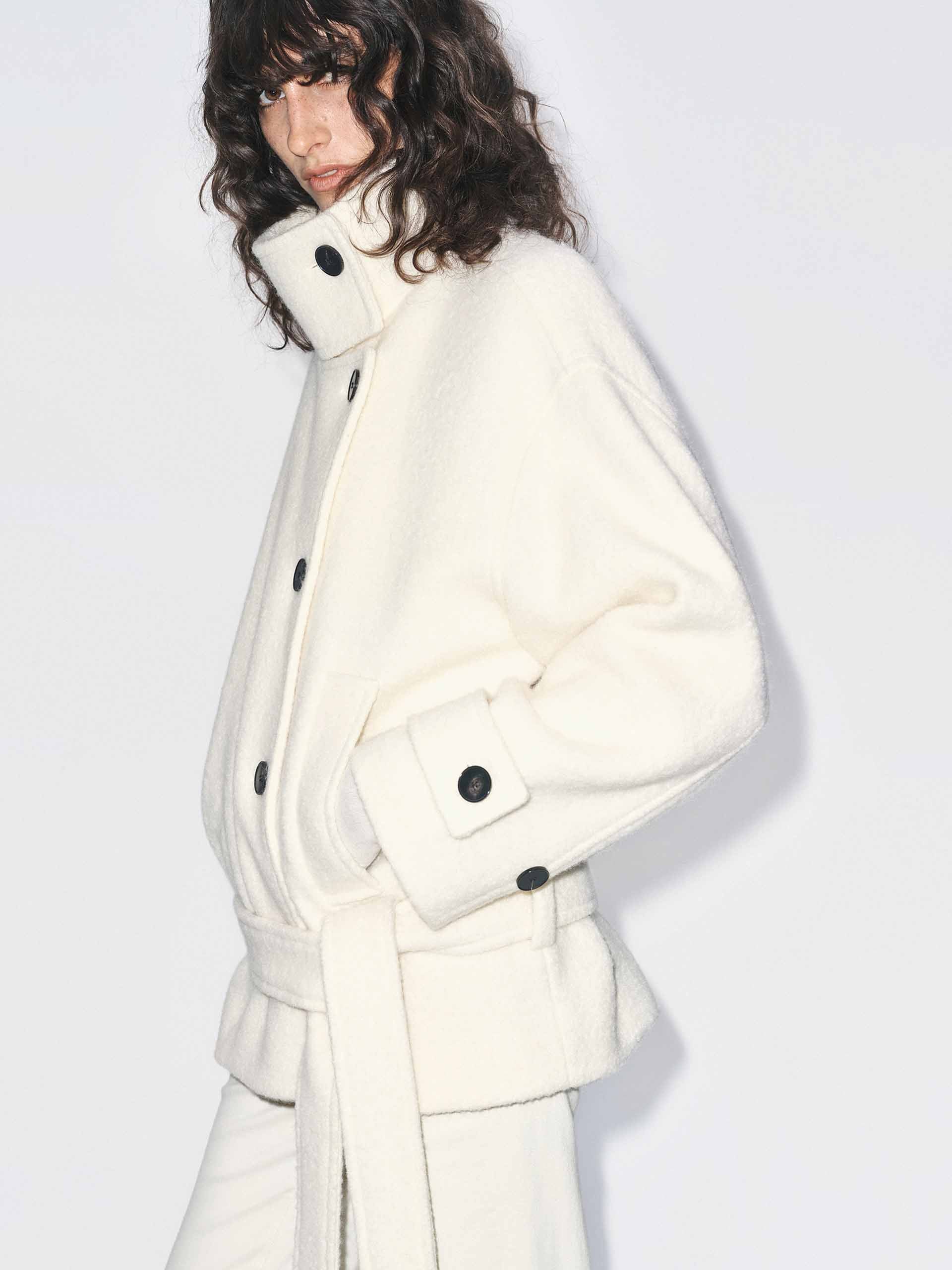 Merino Wool Belt Coat