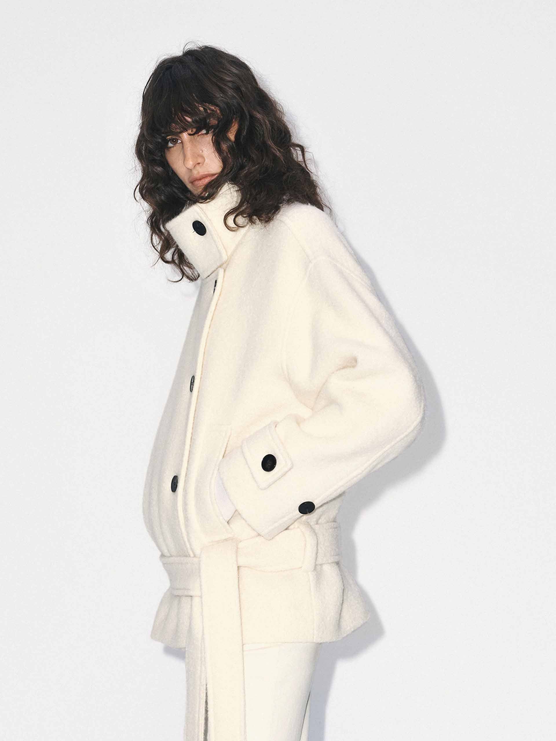 Merino Wool Belt Coat
