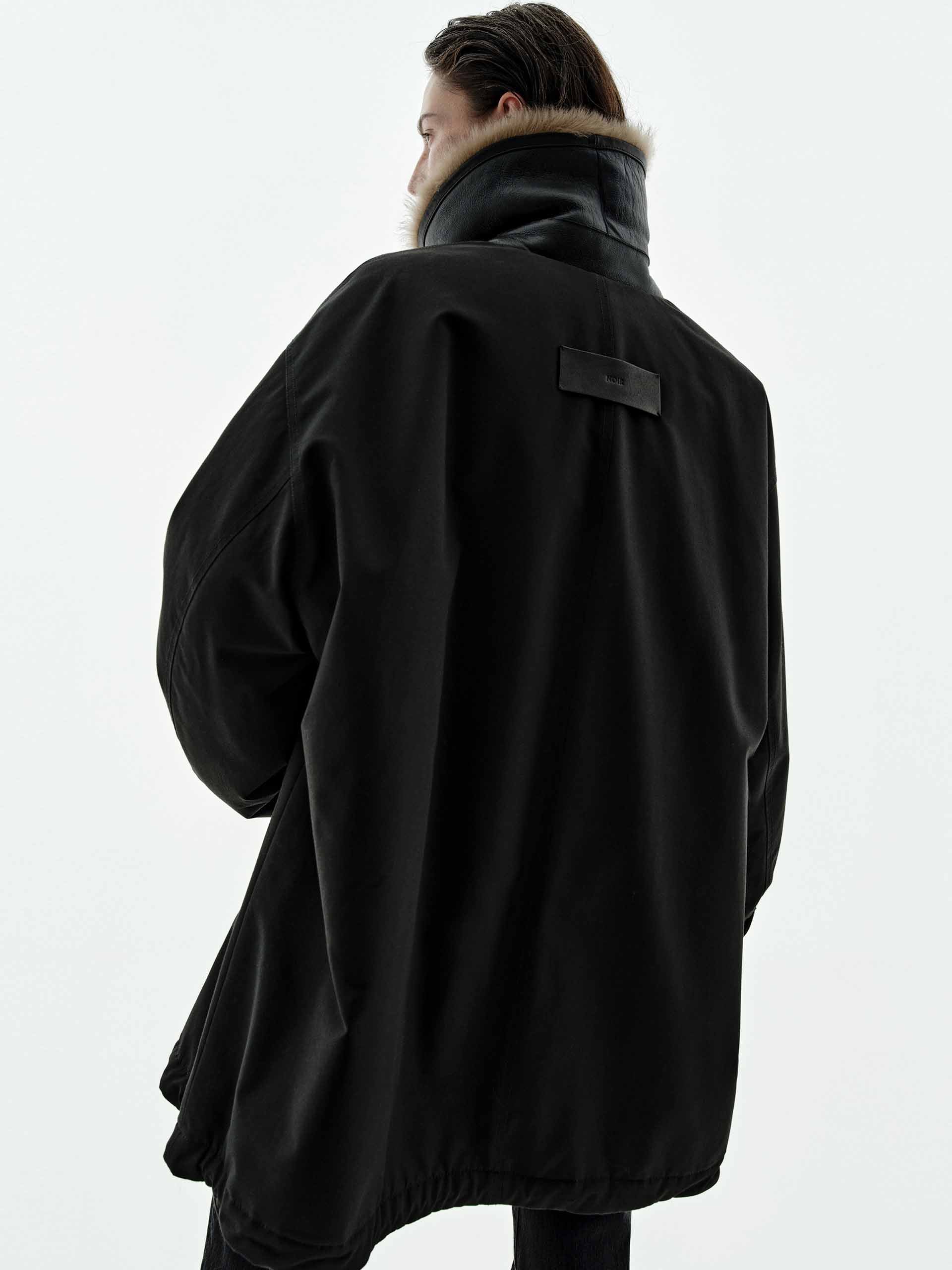 Fur Lining Zipper Coat