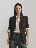 Multi Pocket Wool Coat