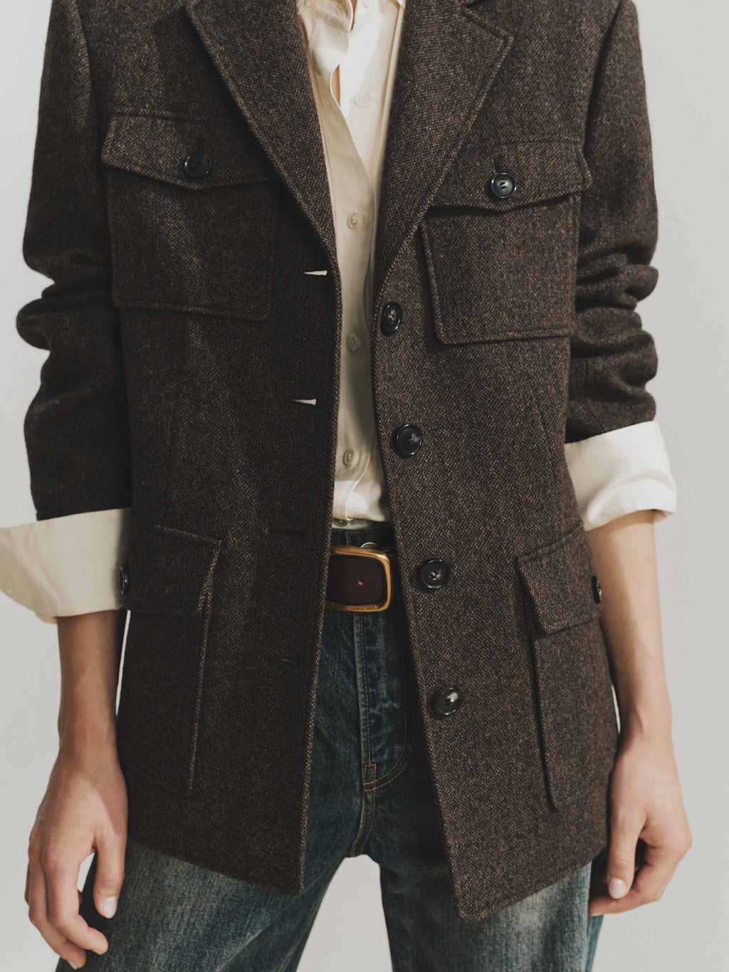 Multi Pocket Wool Coat