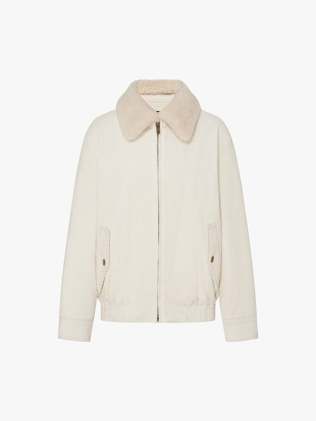 Fur Collar Corduroy Coat