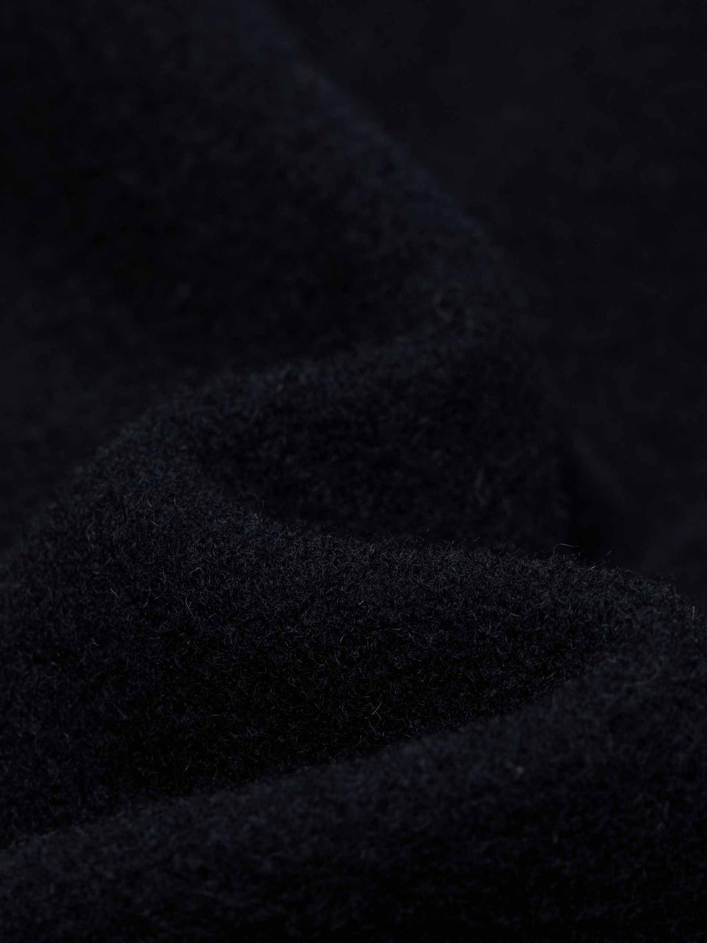 Leather Collar Wool Coat