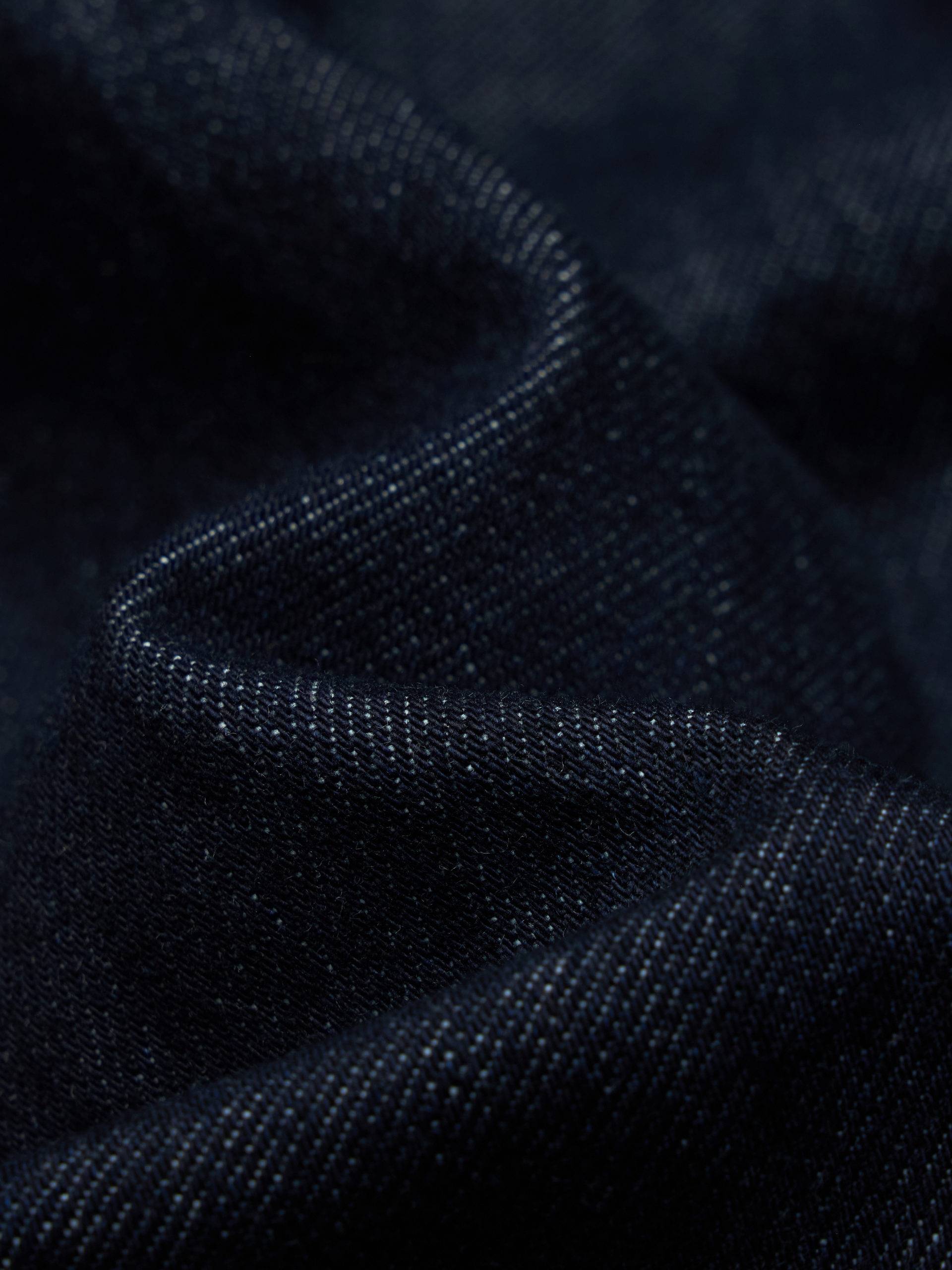 Wool Collar Denim Coat