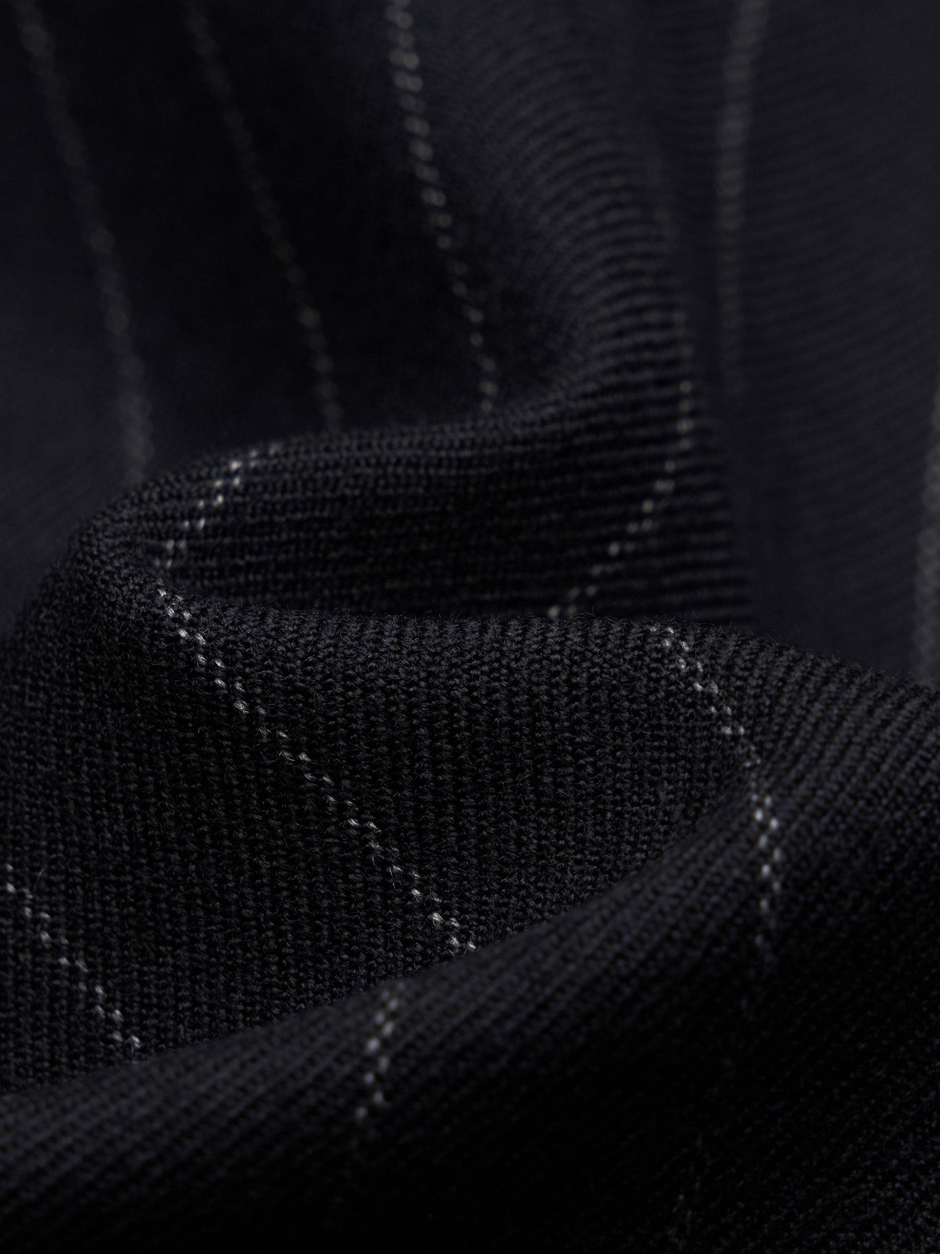 Pinstripe Wool Coat
