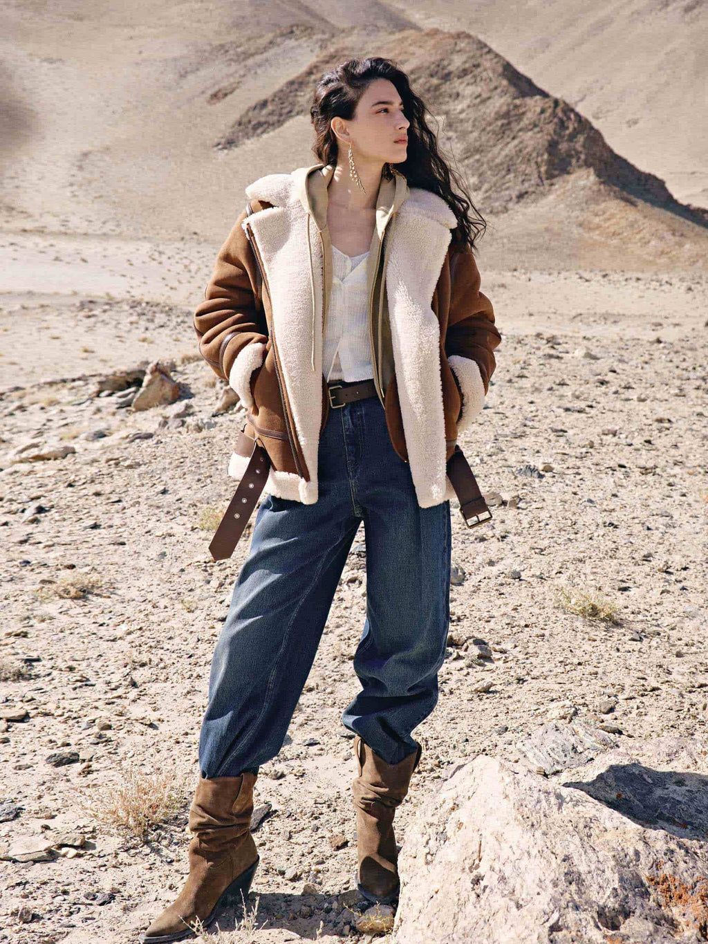 Faux Suede Fuzzy Inner Coat