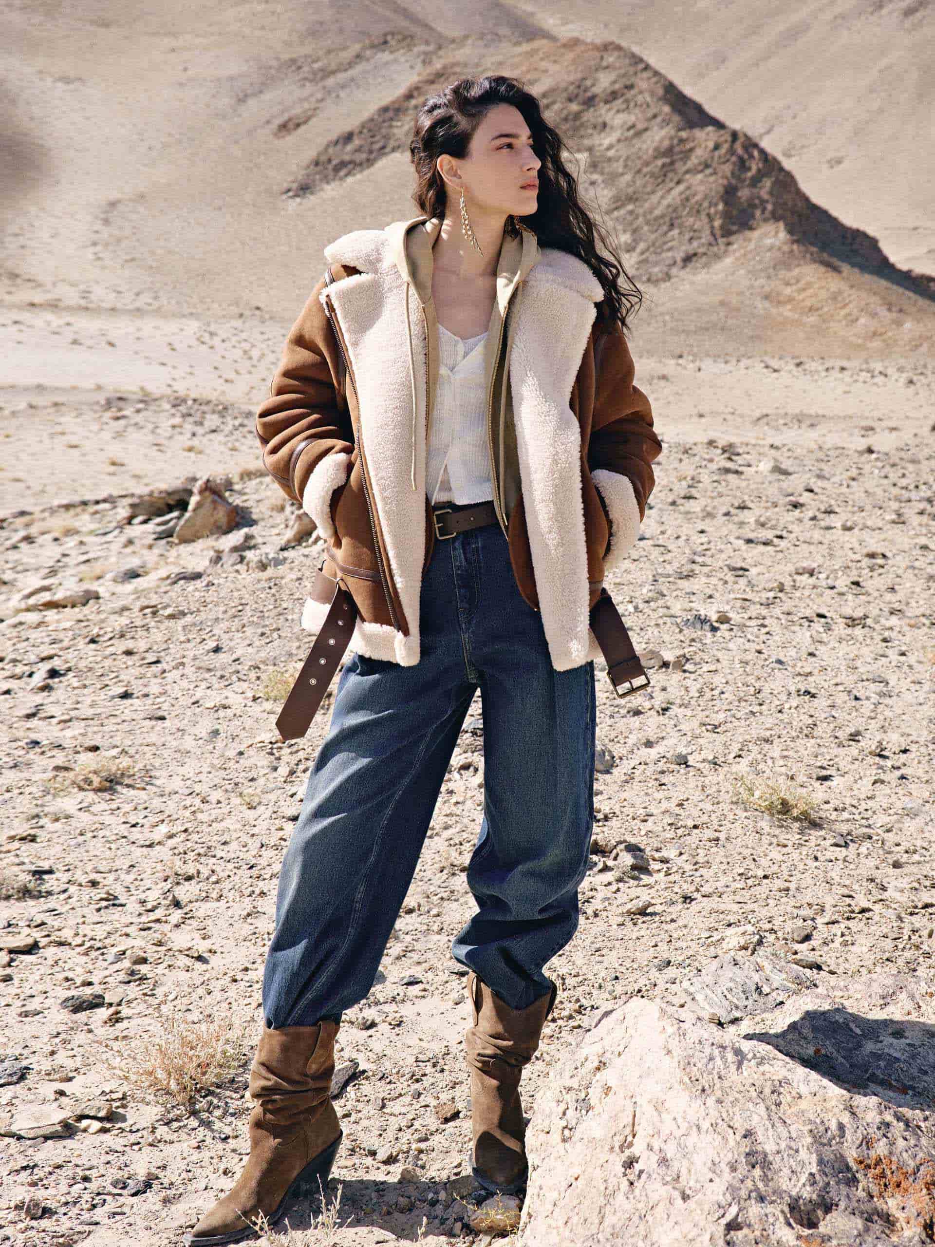 Faux Suede Fuzzy Inner Coat
