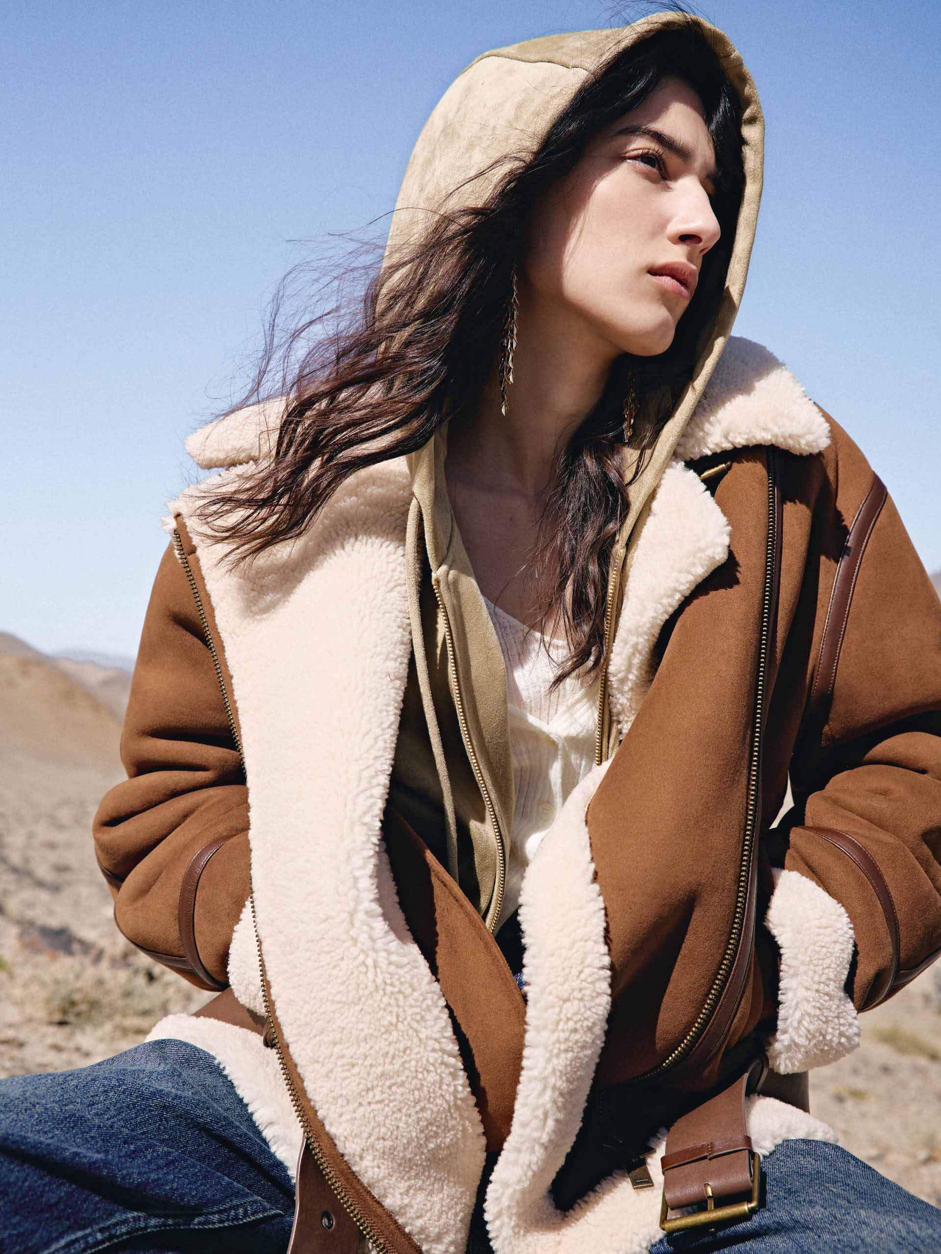 Faux Suede Fuzzy Inner Coat