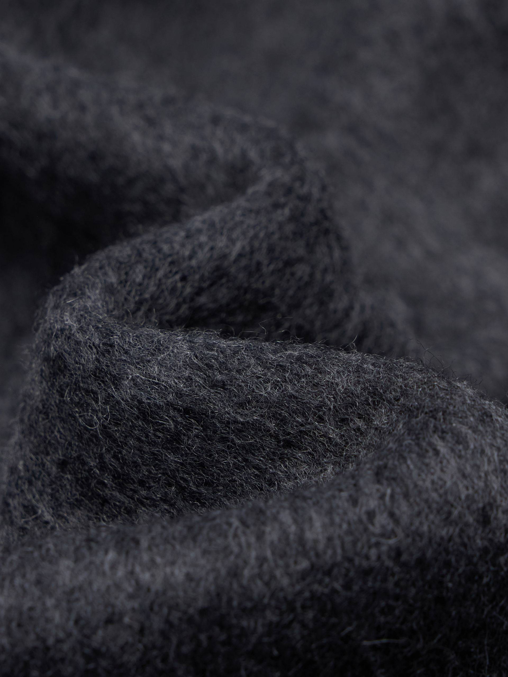Wool Blend Hooded Coat