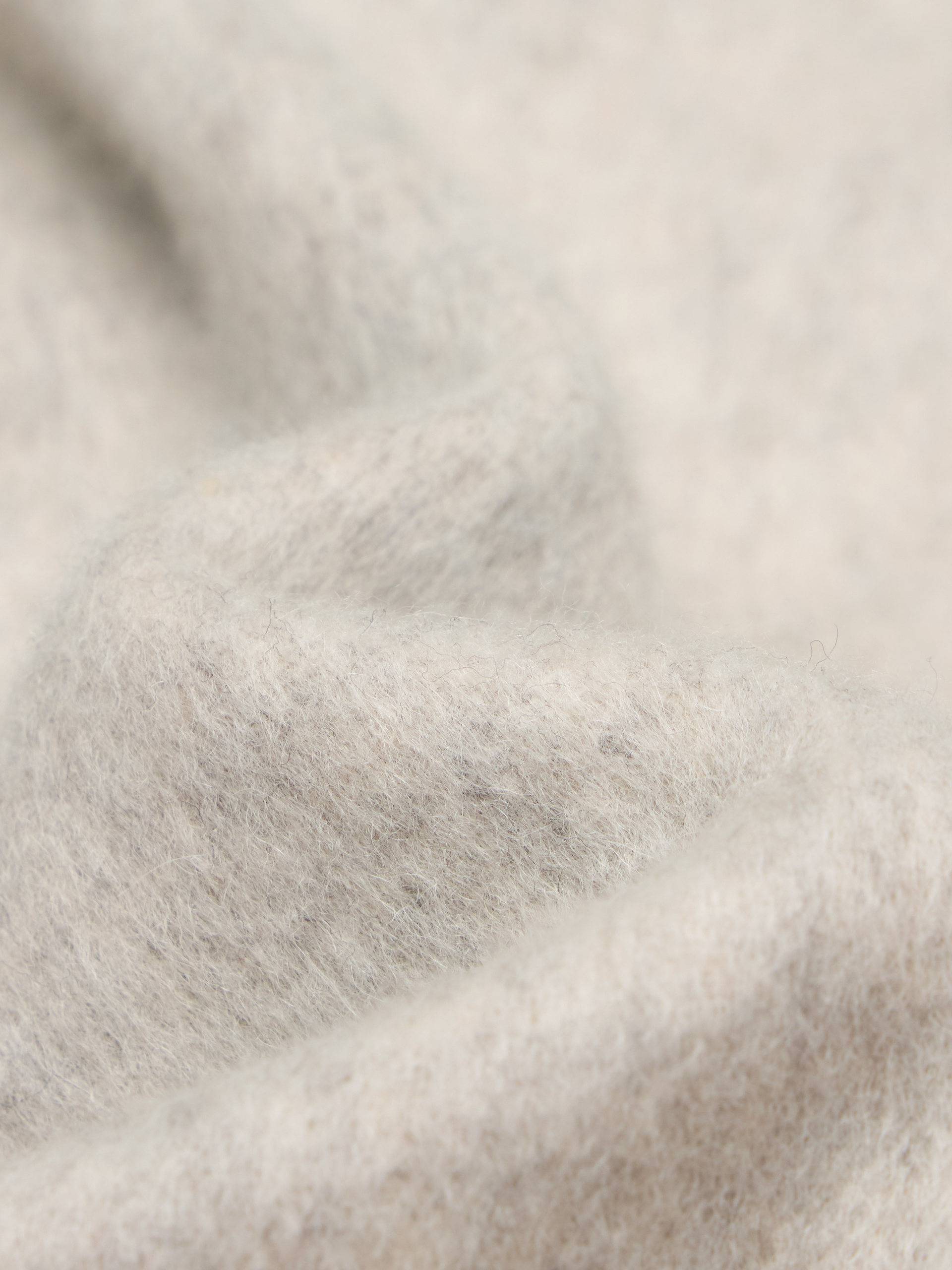 Wool Blend Zipper Coat