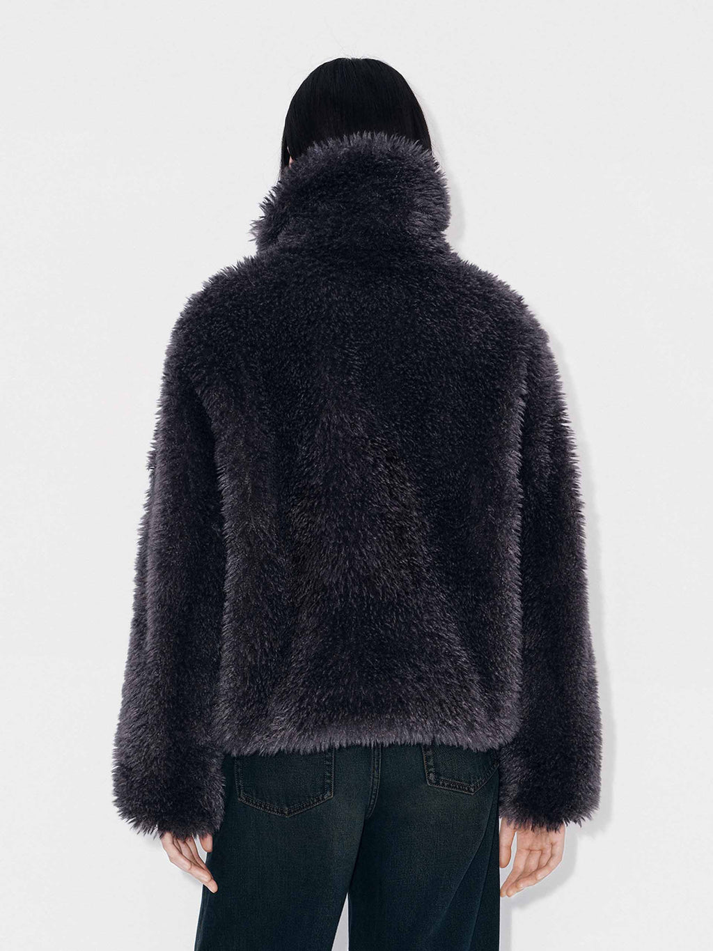 Faux Fur Cropped Coat