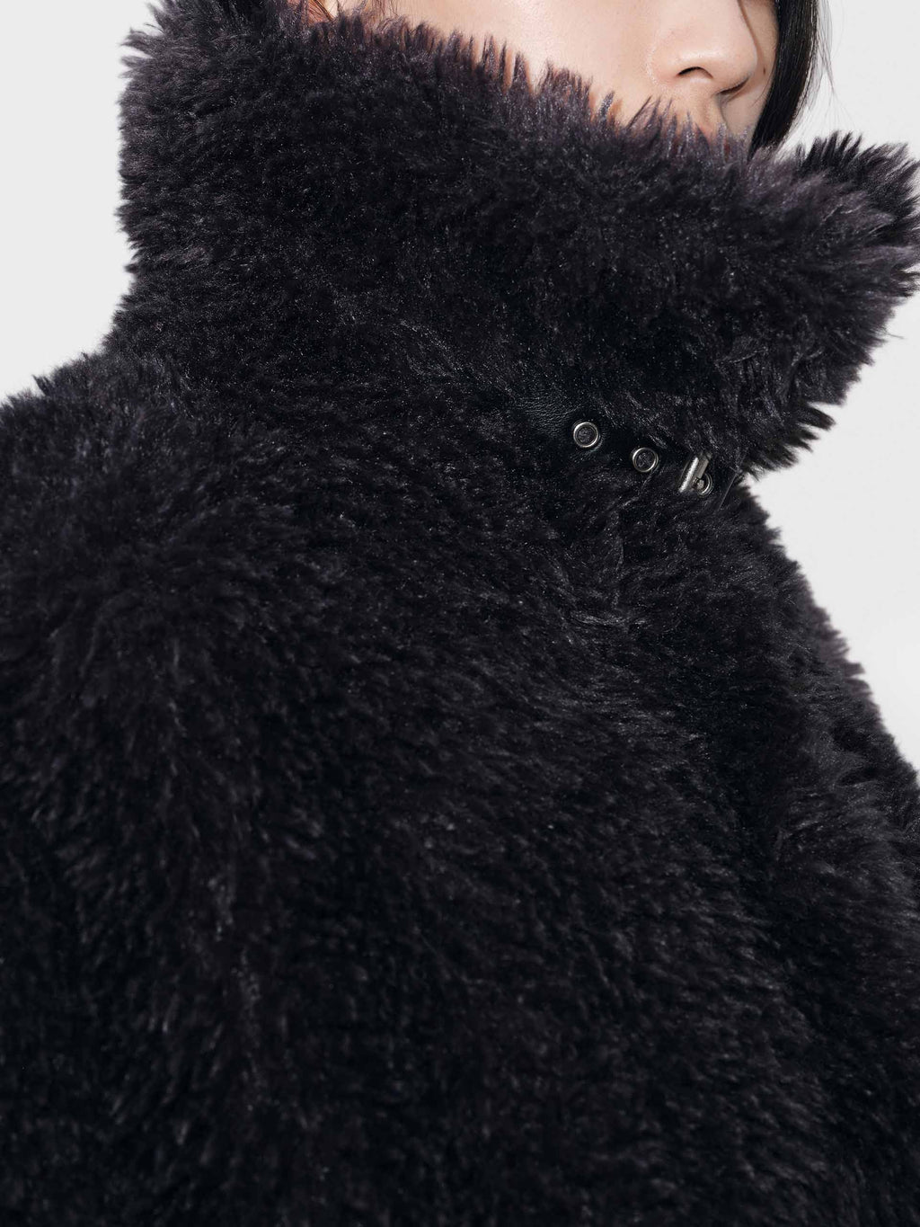 Faux Fur Cropped Coat