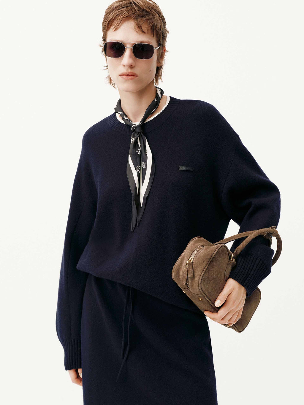 Two Piece Wool Dress
