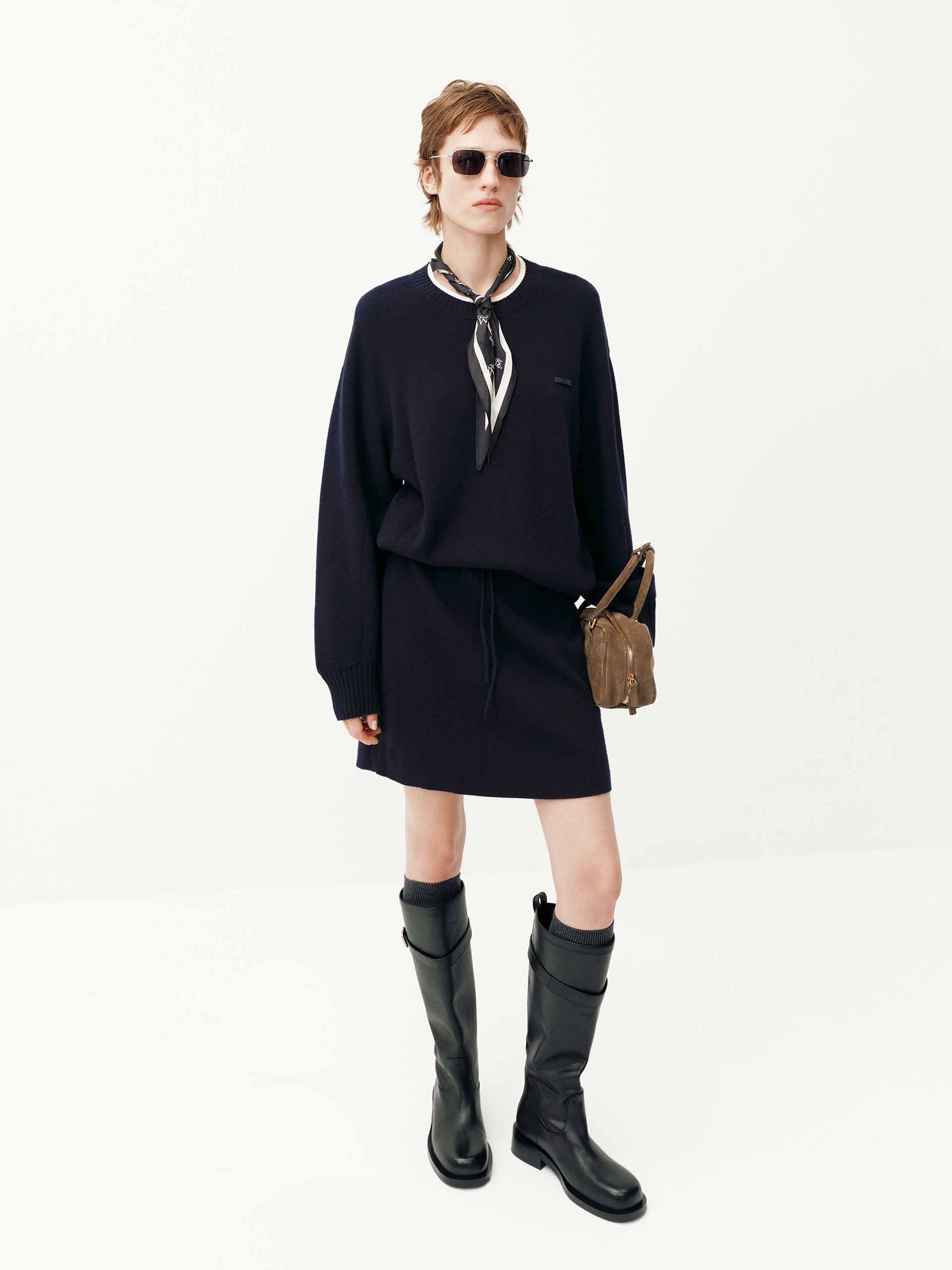 Two Piece Wool Dress