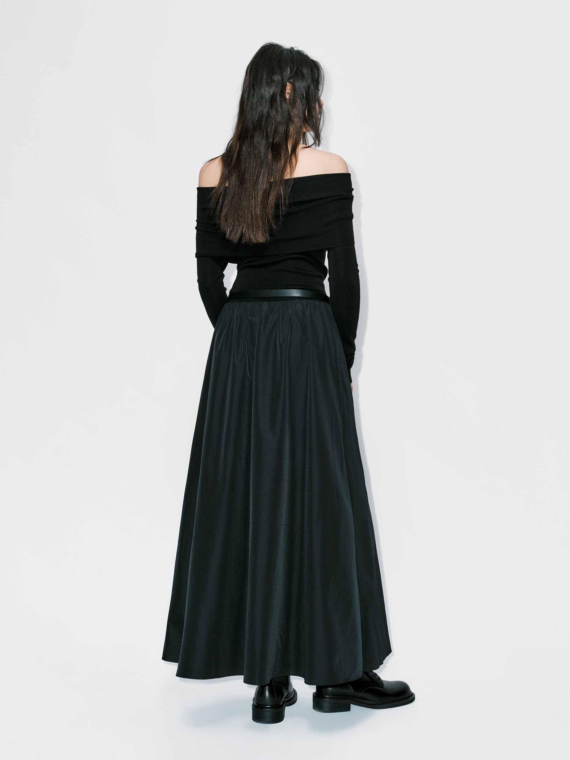 Belted Off Shoulder Dress