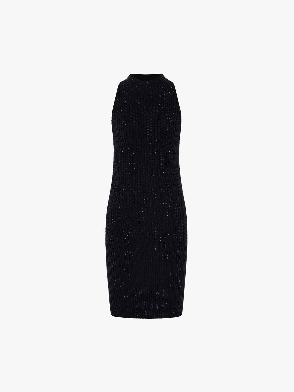 Black Rhinestone Sleeveless Dress