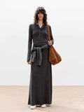 Fitted Waisted Maxi Dress