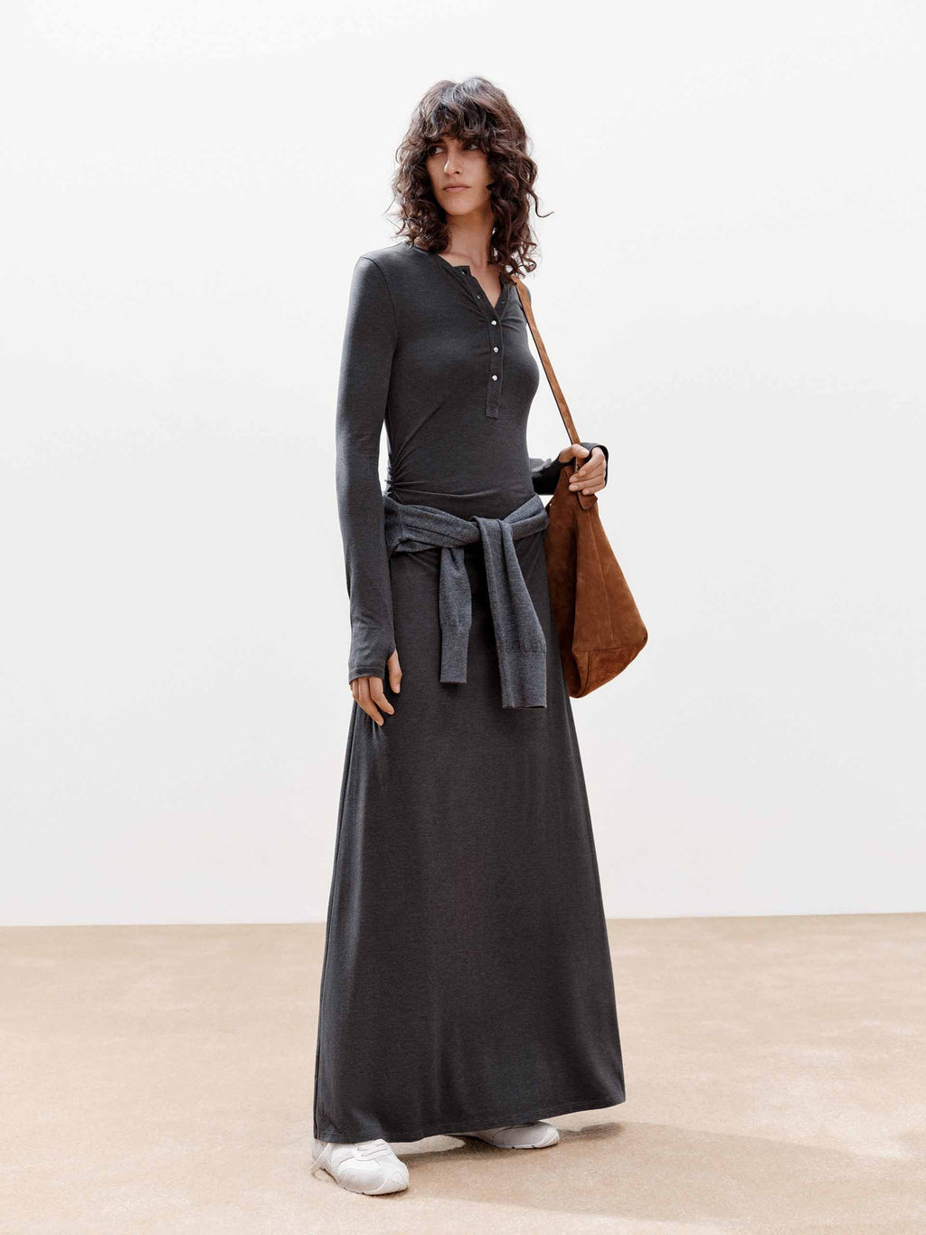 Fitted Waisted Maxi Dress