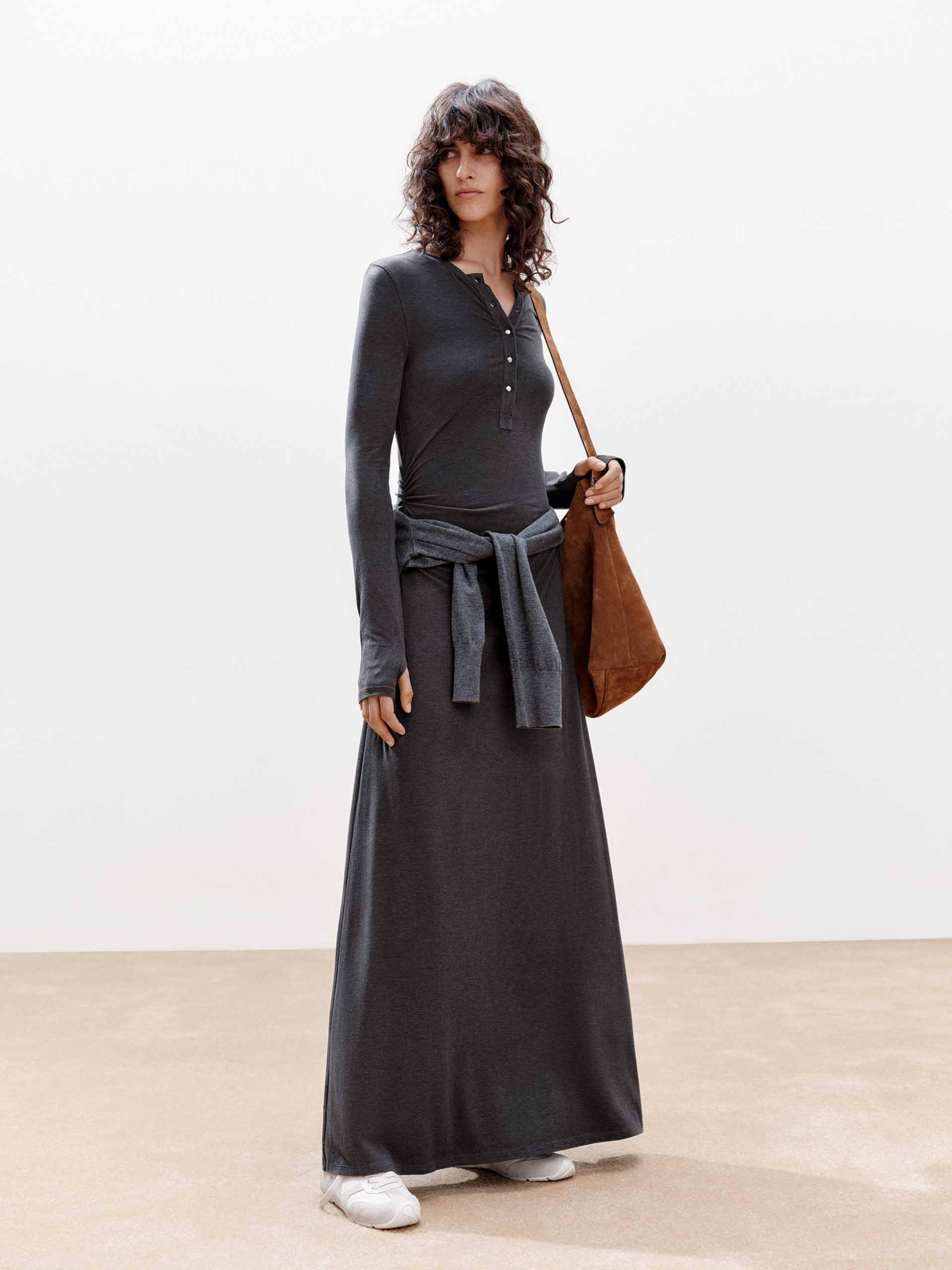 Fitted Waisted Maxi Dress