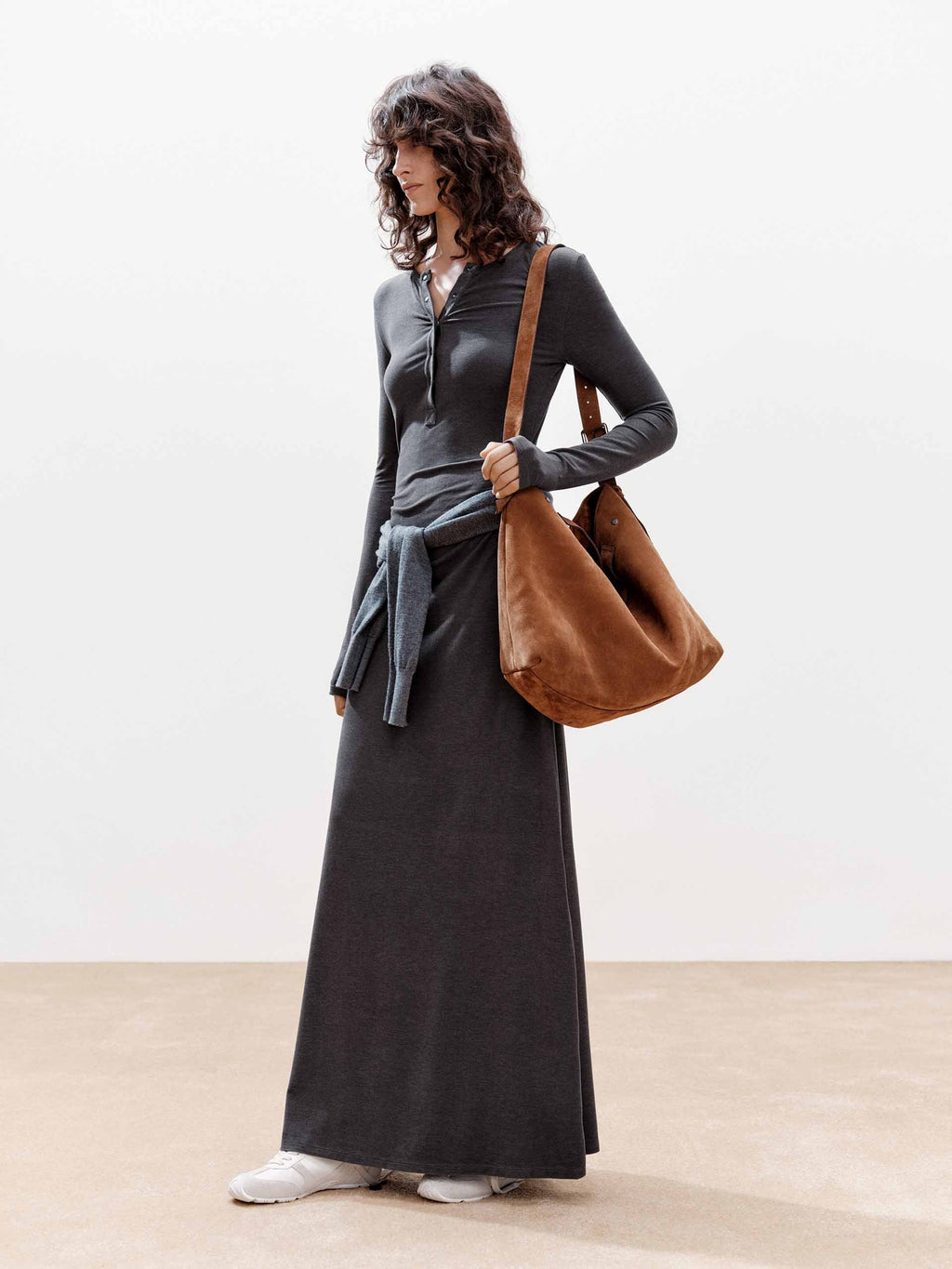 Fitted Waisted Maxi Dress