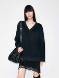 Lace Hem Cotton Dress