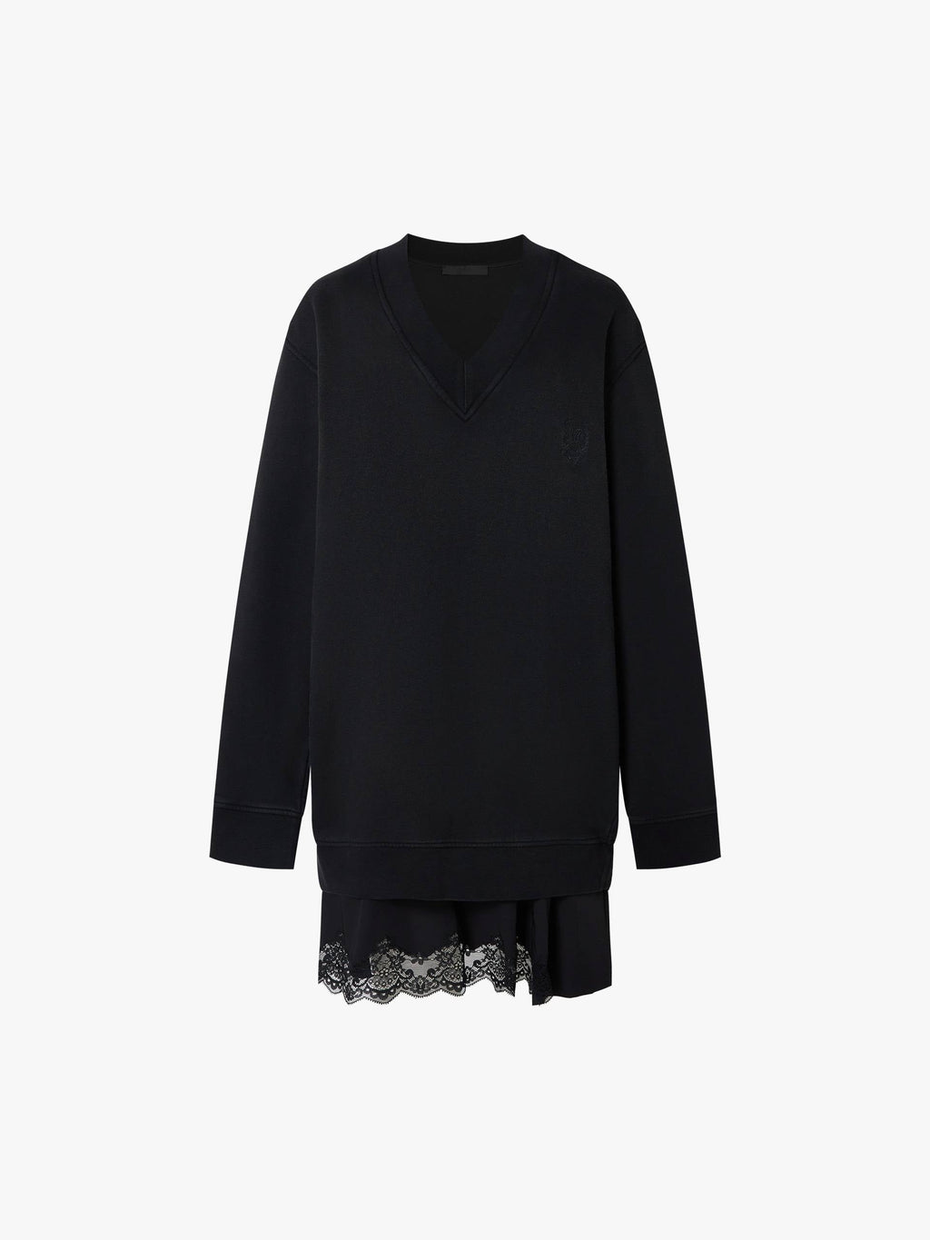 Lace Hem Cotton Dress