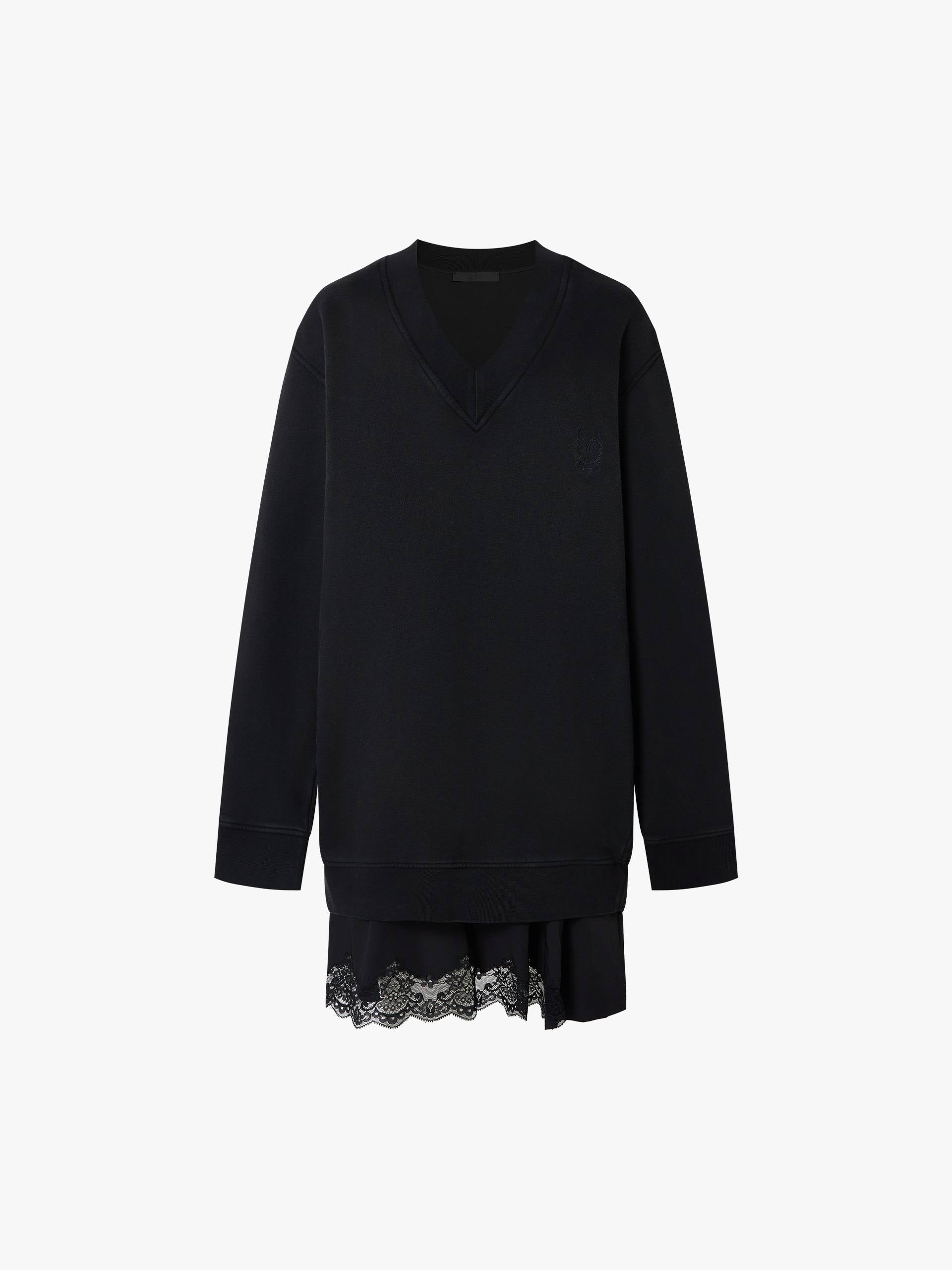 Lace Hem Cotton Dress