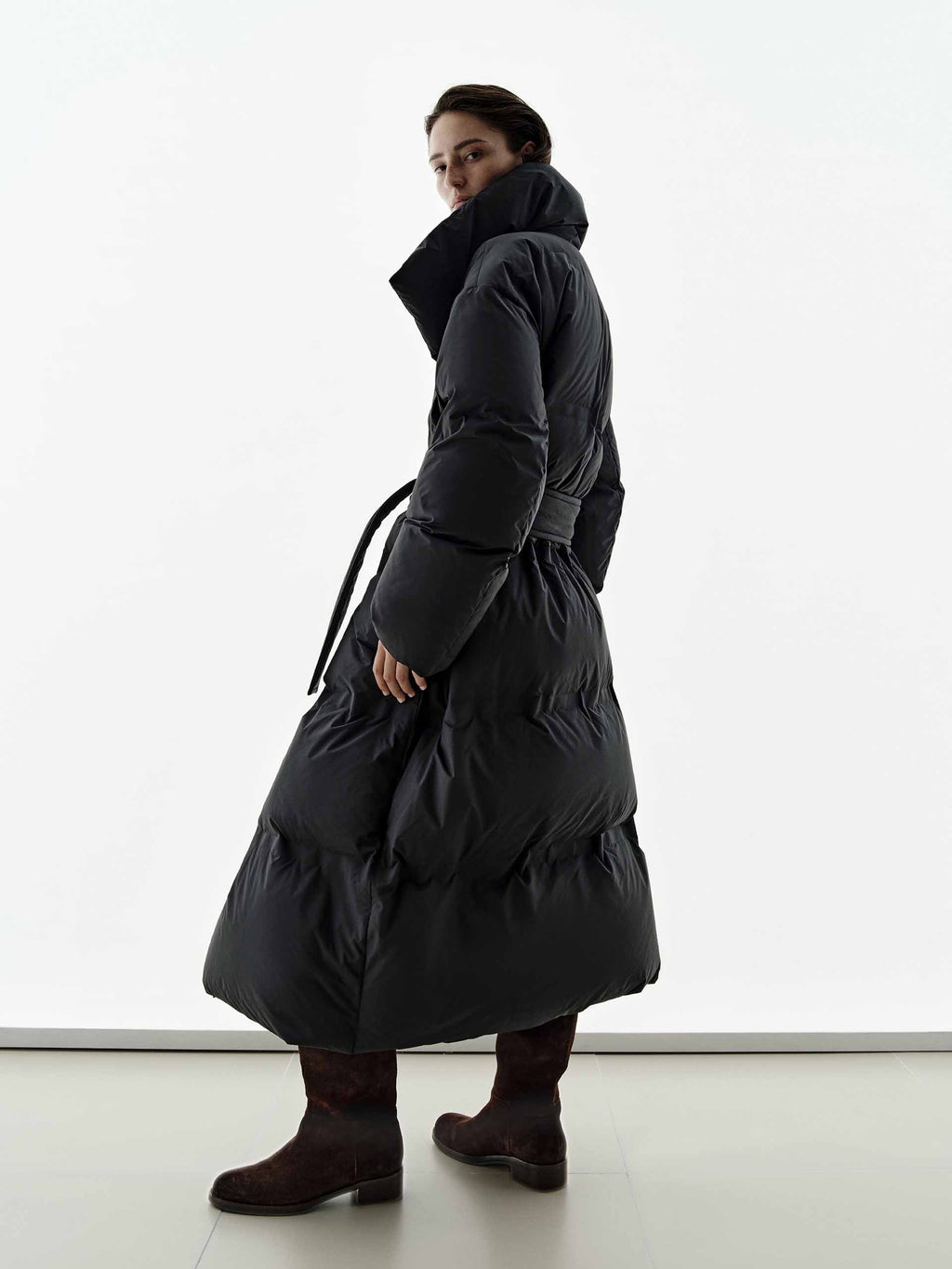Include Belt Long Down Jacket
