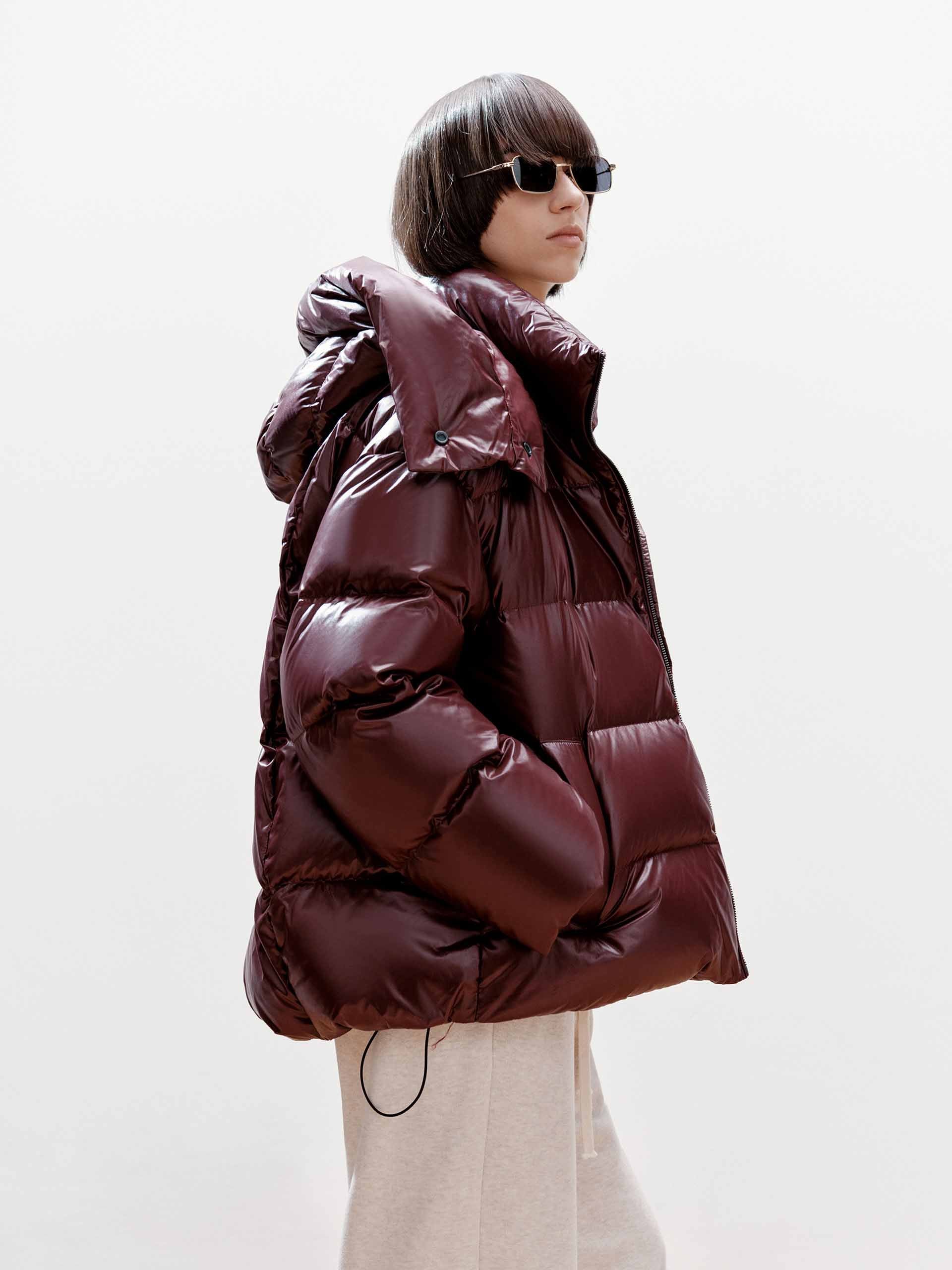 Hooded Puffy Down Jacket