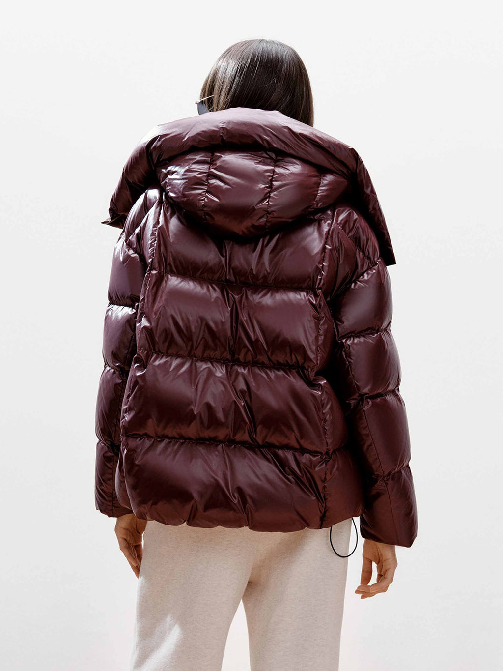 Hooded Puffy Down Jacket