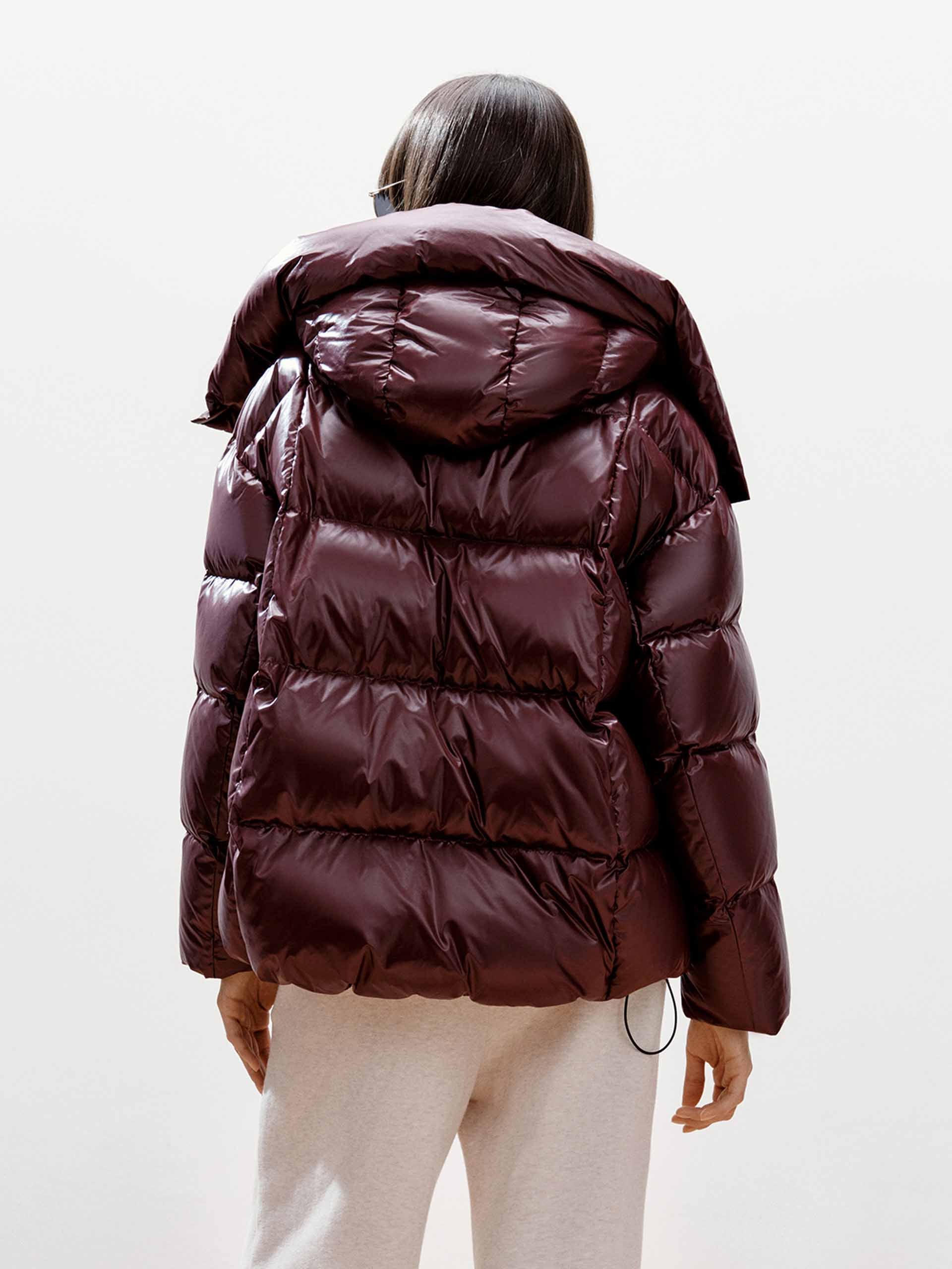 Hooded Puffy Down Jacket