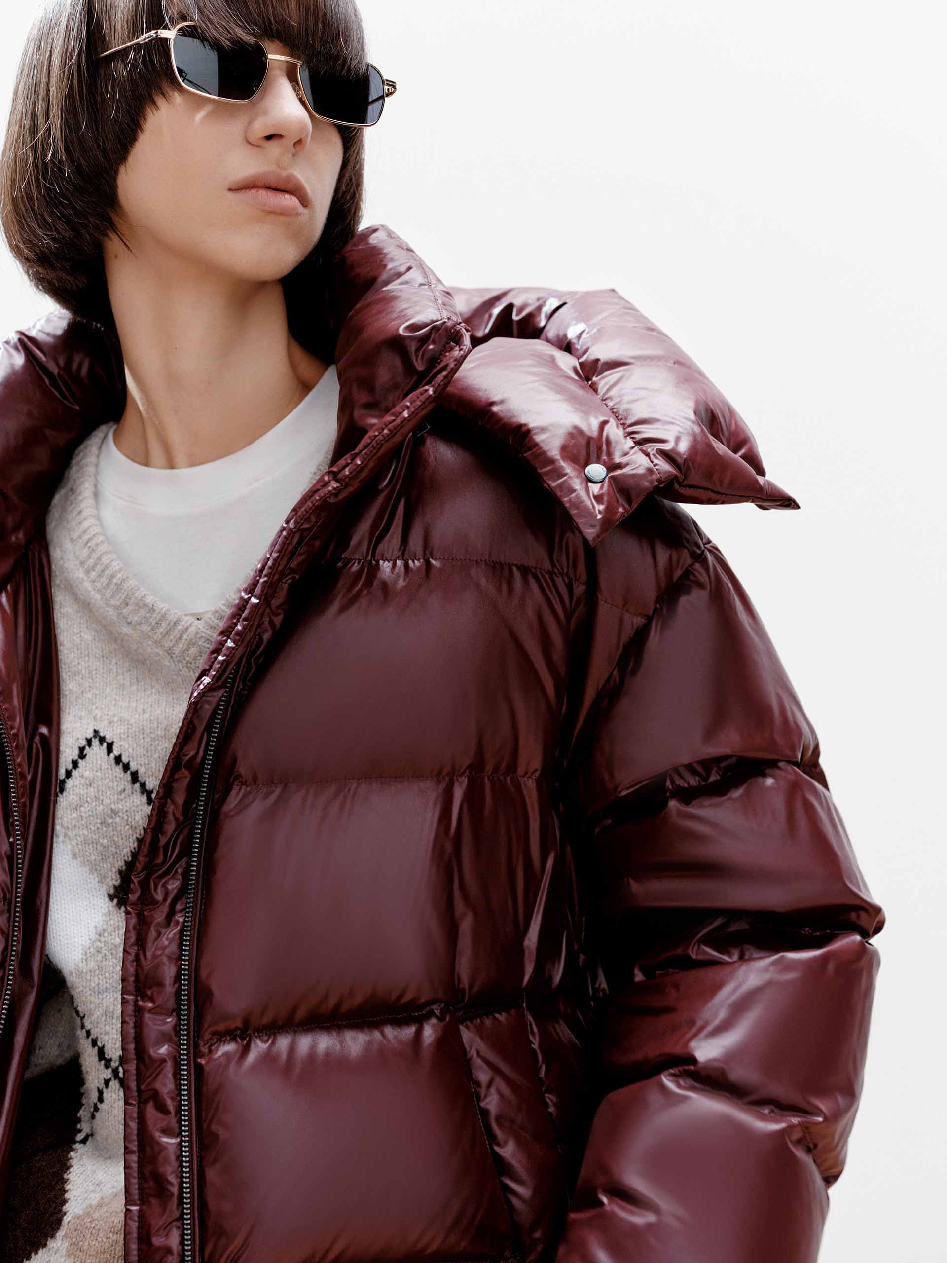 Hooded Puffy Down Jacket