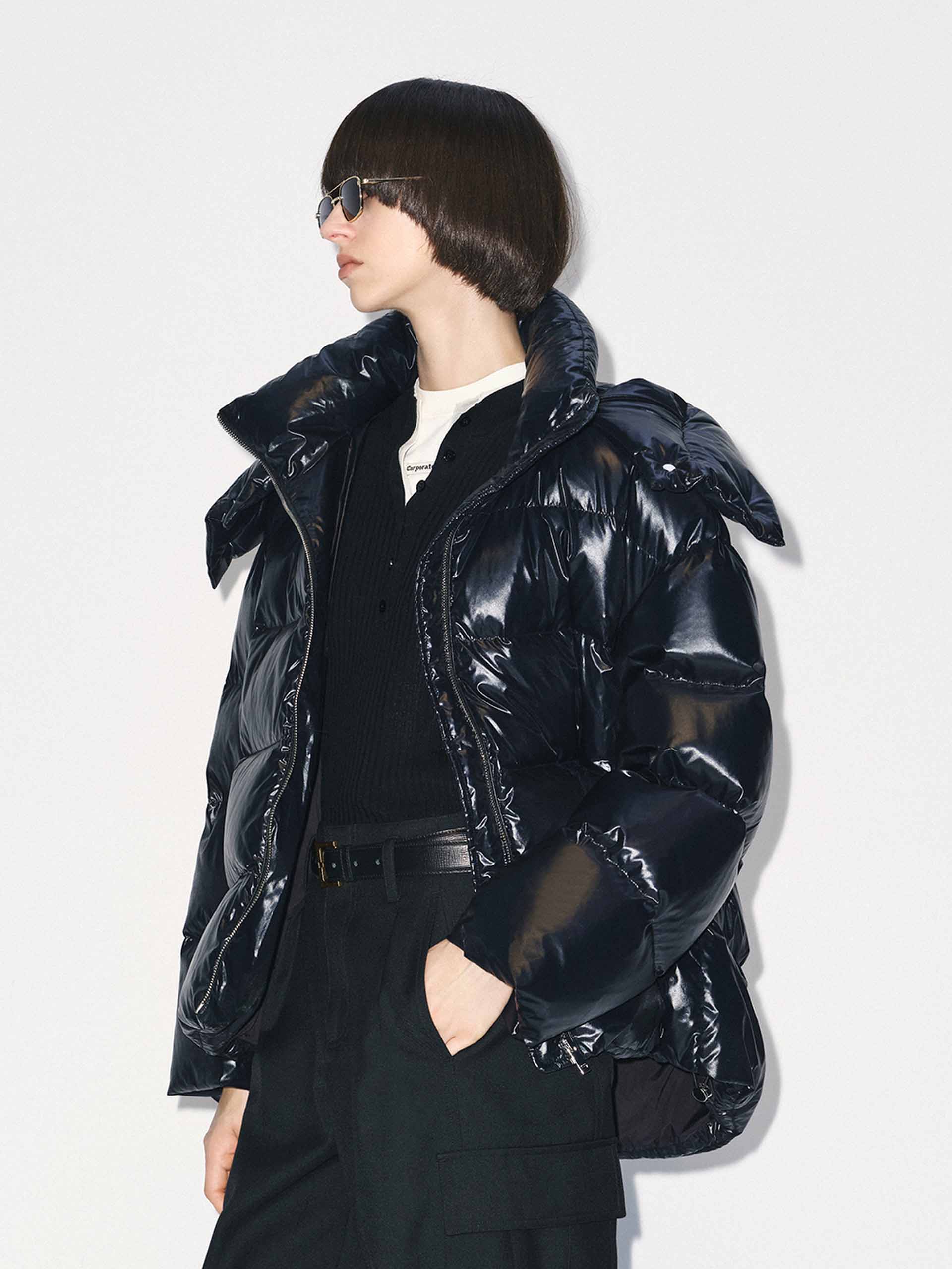 Hooded Puffy Down Jacket