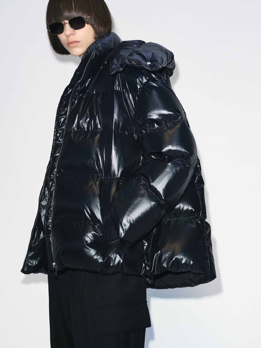 Hooded Puffy Down Jacket