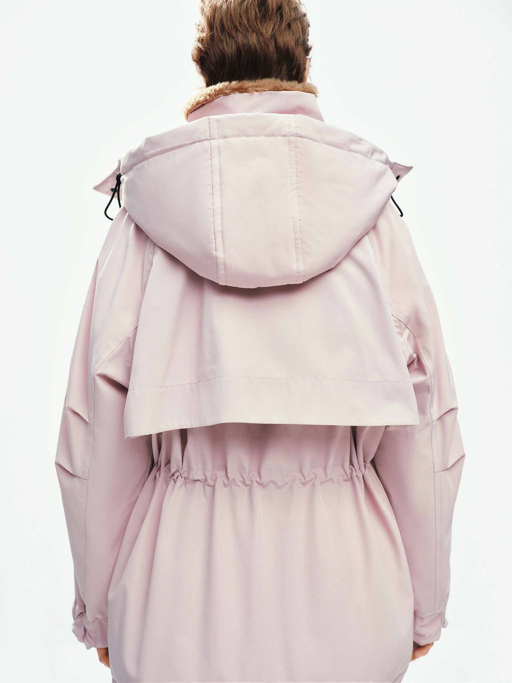 Wool Collar Hooded Down Jacket