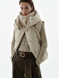 Sleeveless Hooded Down Jacket